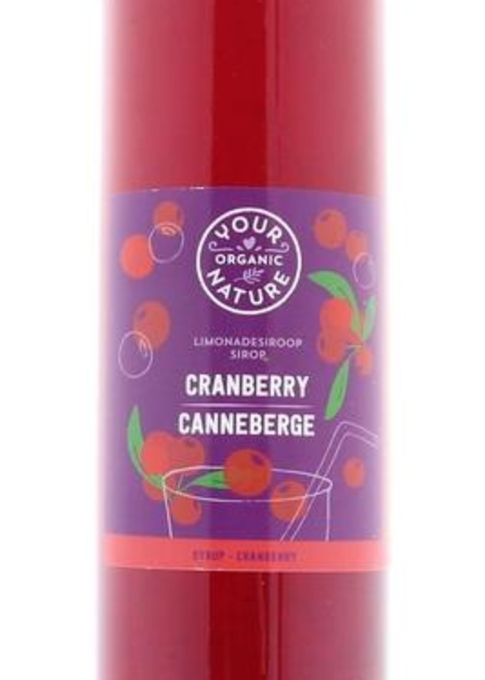 Your Organic Nat Cranberry siroop bio Your Organic Nat 500ml