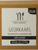 Yours Naturally Geurkaars in glas witte jasmijn 20cl Yours Naturally 1st