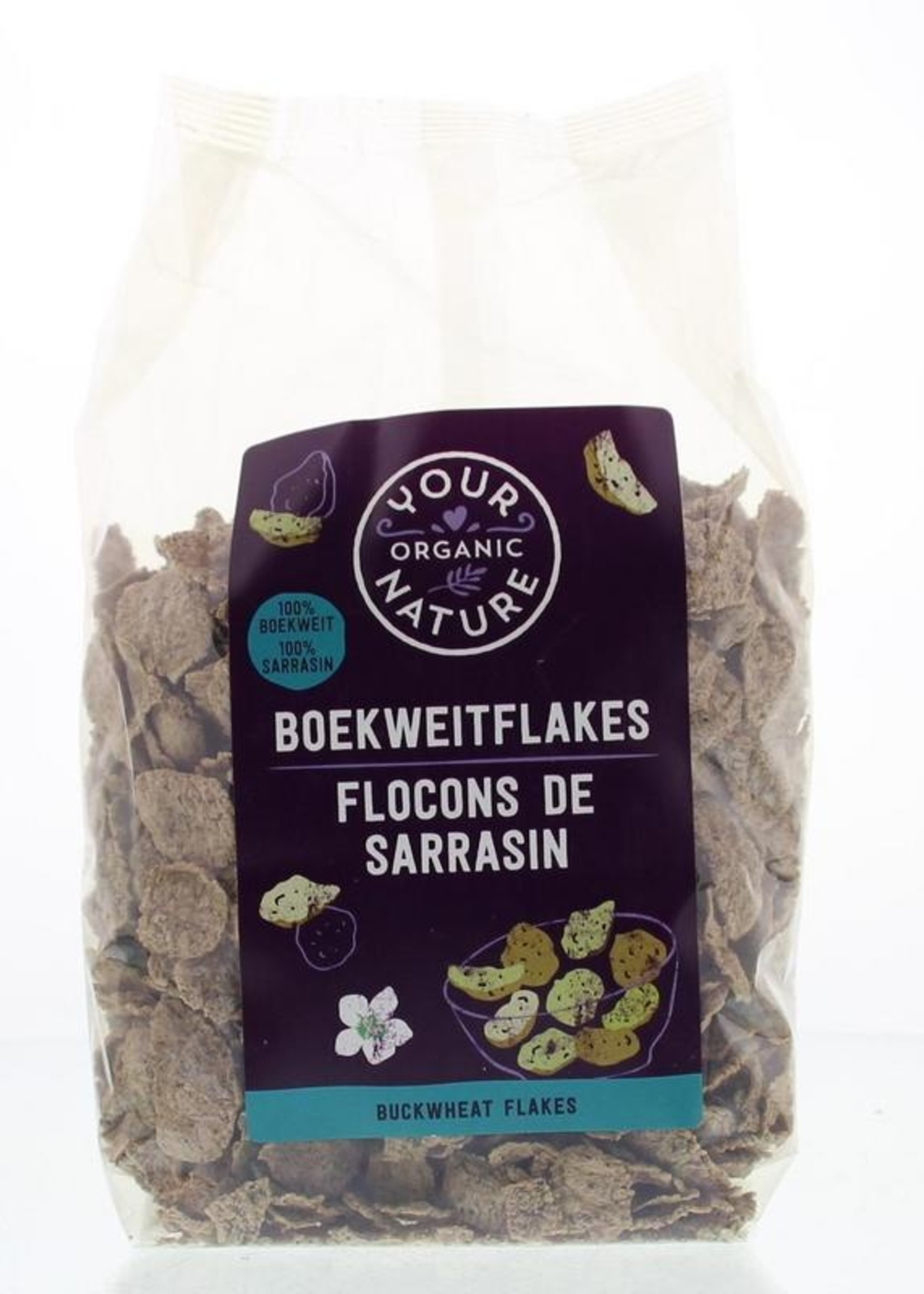 Your Organic Nat Boekweit flakes bio Your Organic Nat 250g