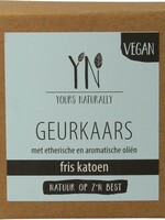 Yours Naturally Geurkaars in glas fris katoen 20cl Yours Naturally 1st