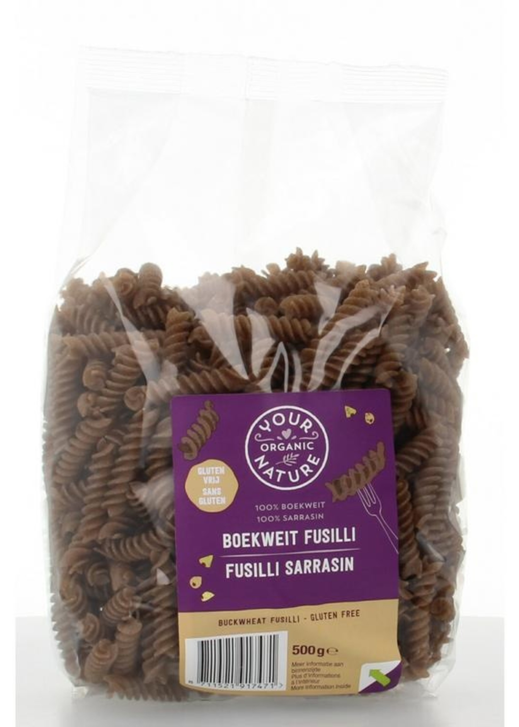 Your Organic Nat Boekweit pasta glutenvrij Your Organic Nat 500g