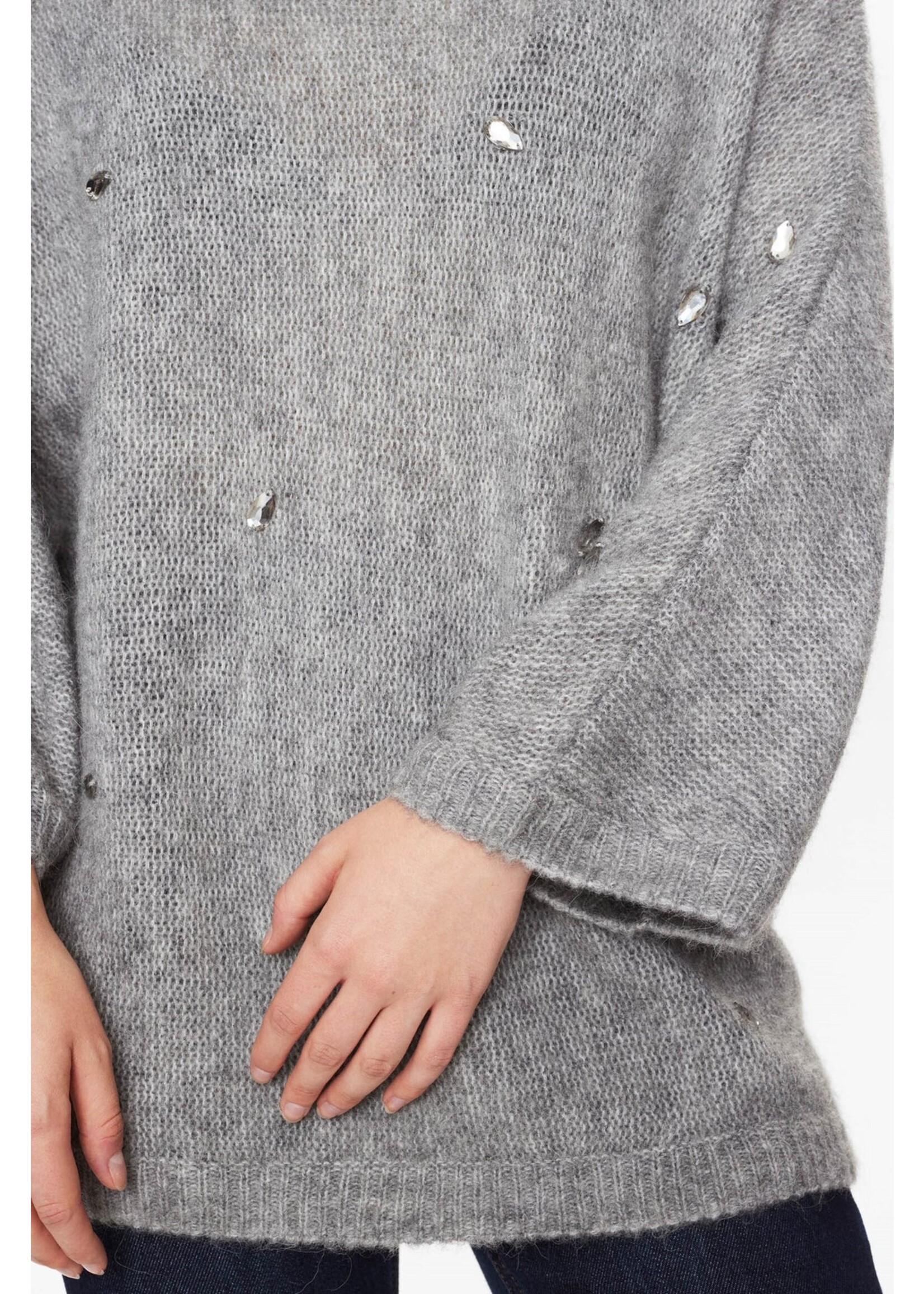 Nümph NUSAIDANI PULLOVER - Medium Grey mel