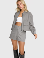 ALIX THE LABEL BOUCLE SHORTS