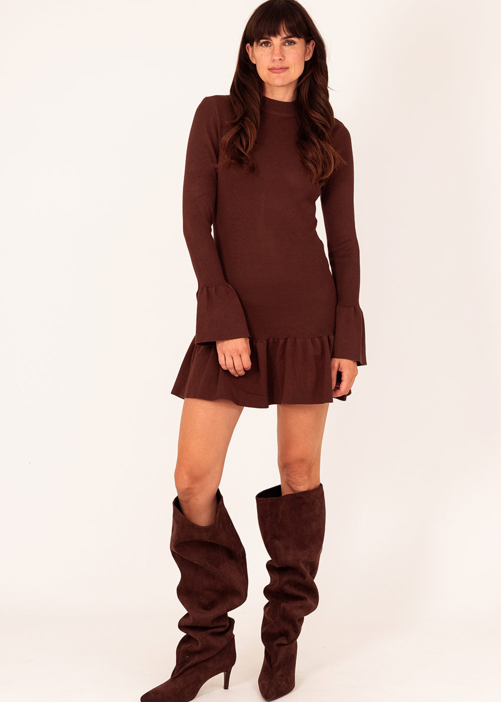 XAVAH jurk rib xavah