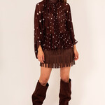 XAVAH Blouse stip met strik