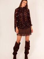 XAVAH Blouse stip met strik