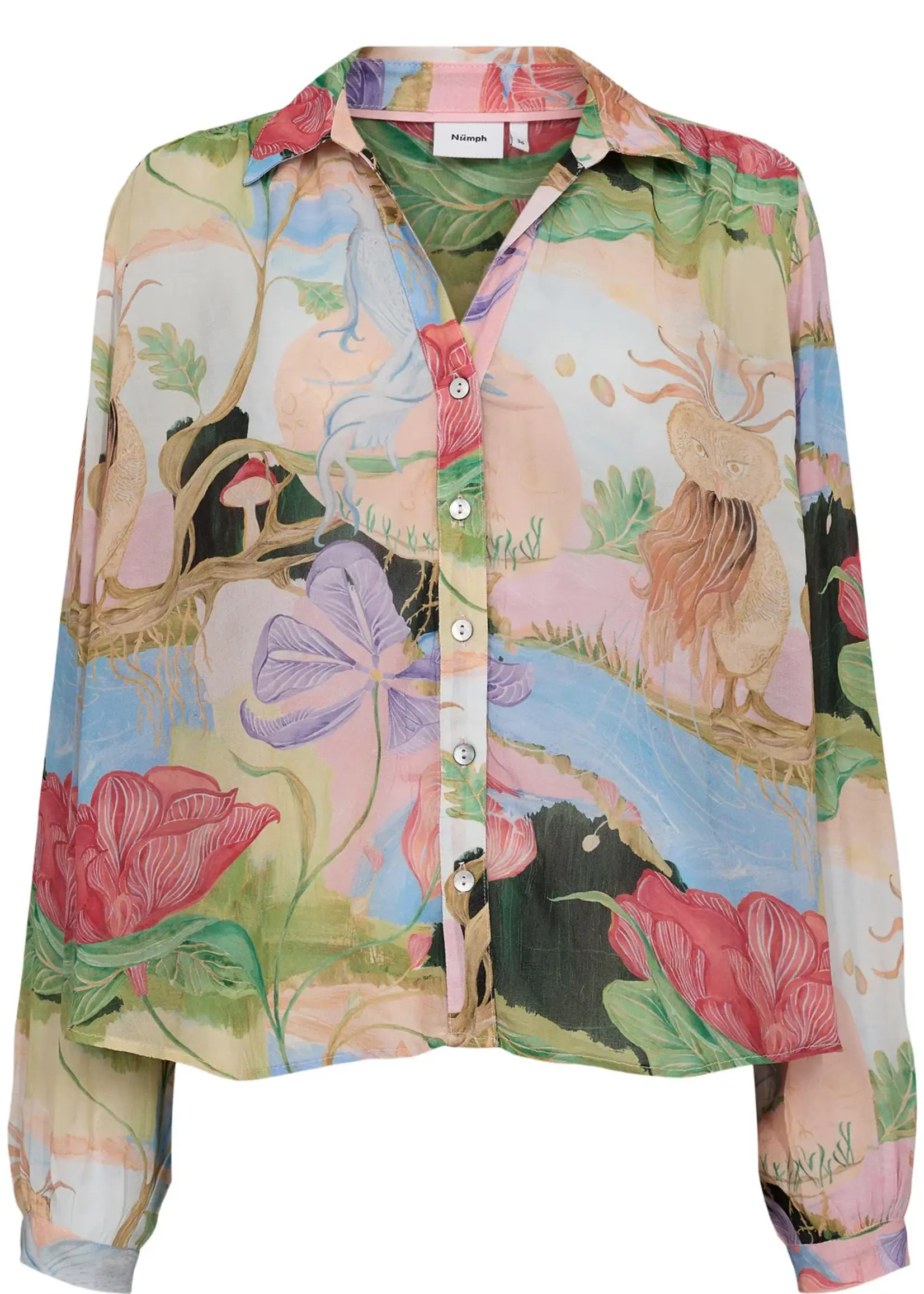 Nümph Nümph NUSHAILYN Shirt Airy Blue | Dames Blouse | Xavah 706540