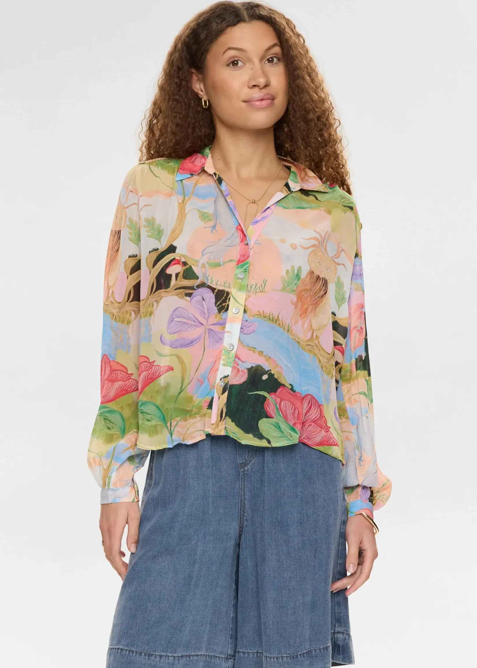 Nümph Nümph NUSHAILYN Shirt Airy Blue | Dames Blouse | Xavah 706540