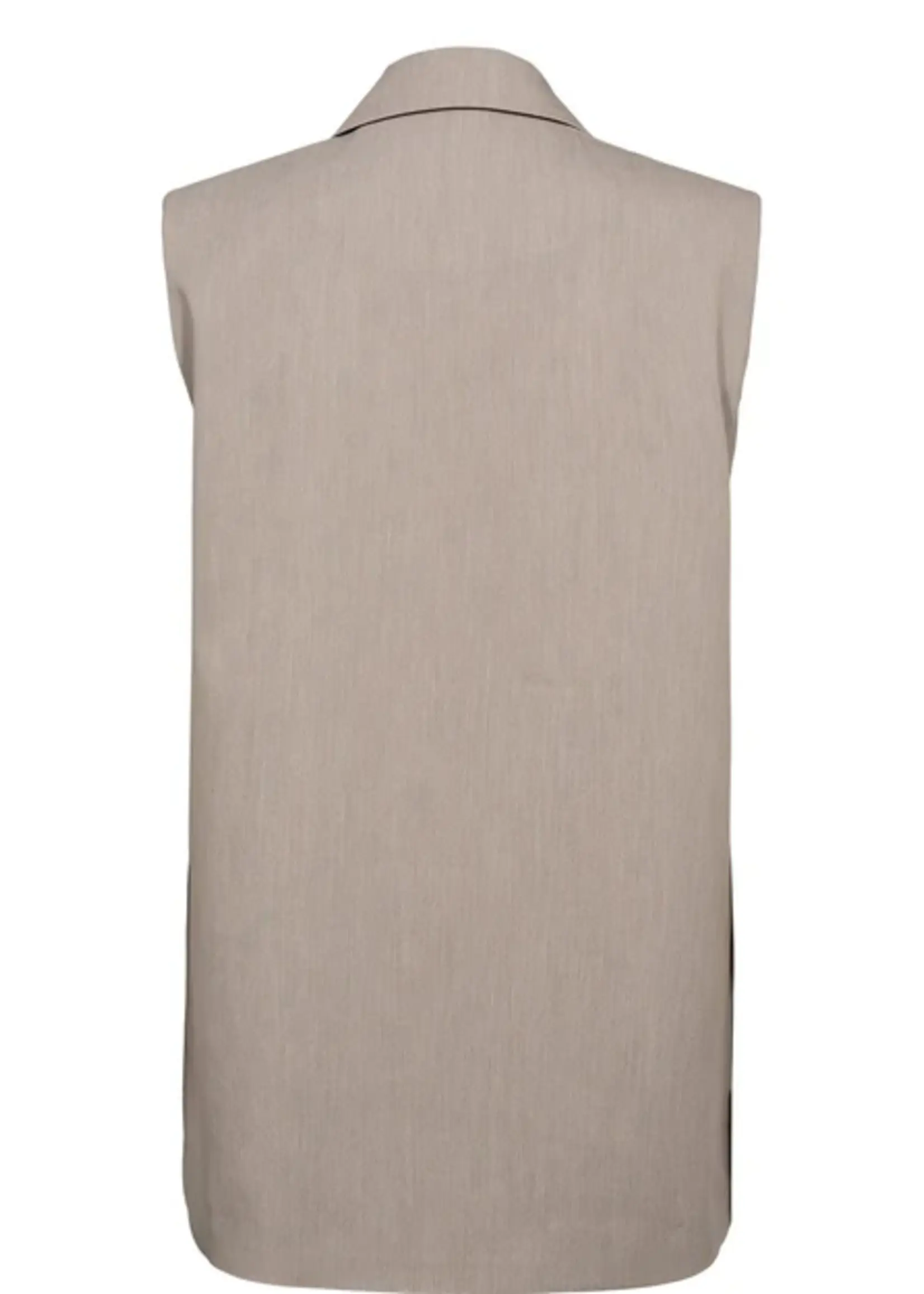 Nümph Nümph Nufloria Long Vest Chateau Gray Melange 706658 | Dames Vest | Xavah