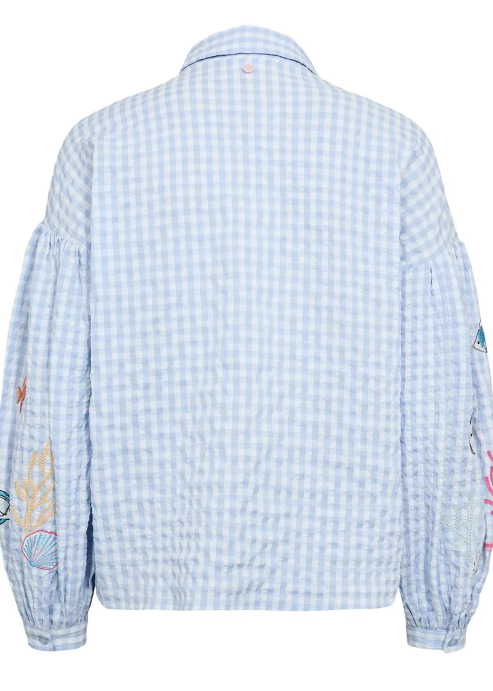 Nümph NUSURFER Shirt 706787 – Placid Blue Dames Blouse van Nümph