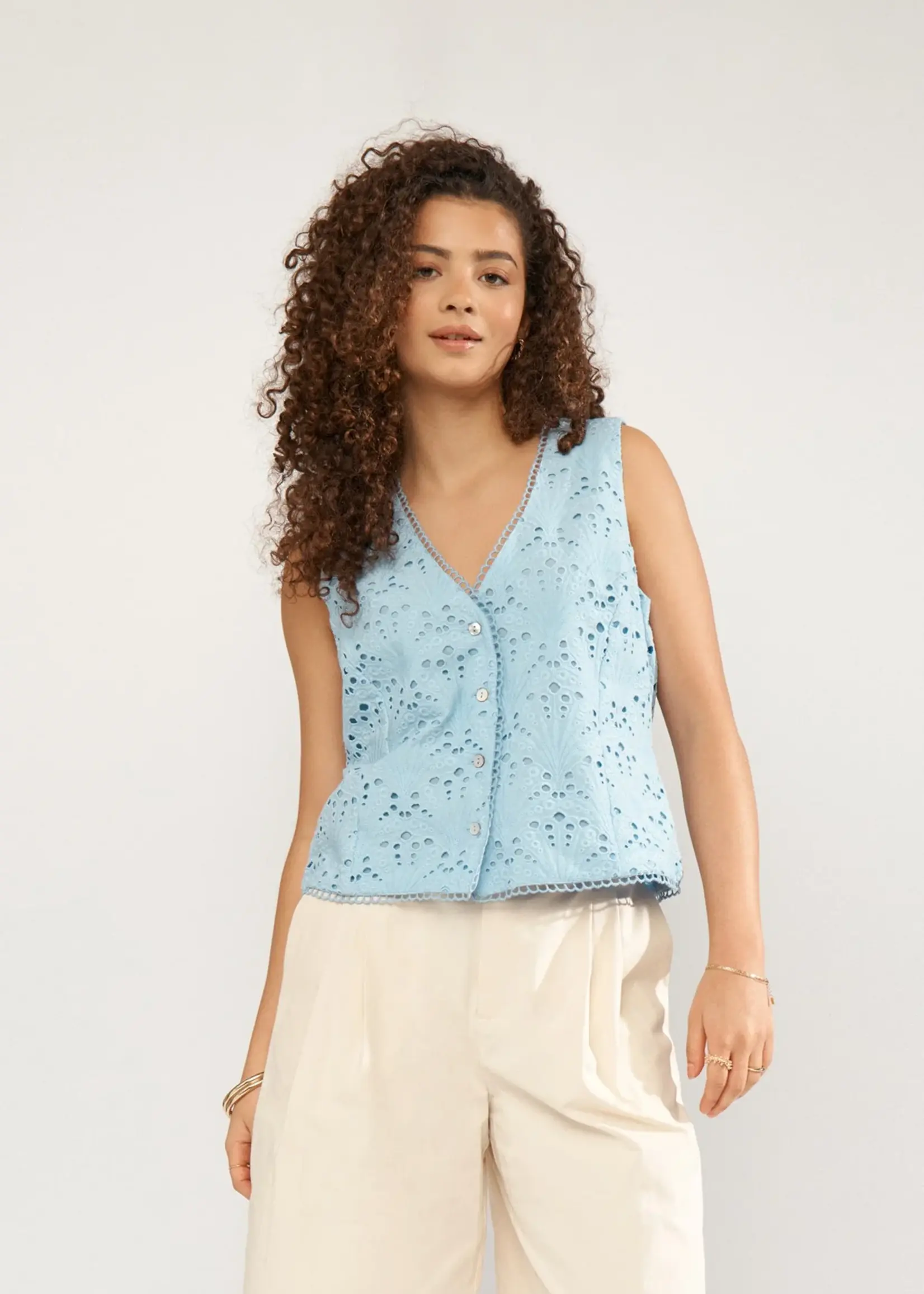 Nümph Numph Numaya Vest Placid Blue – Stijlvol Dames Vest | Nümph