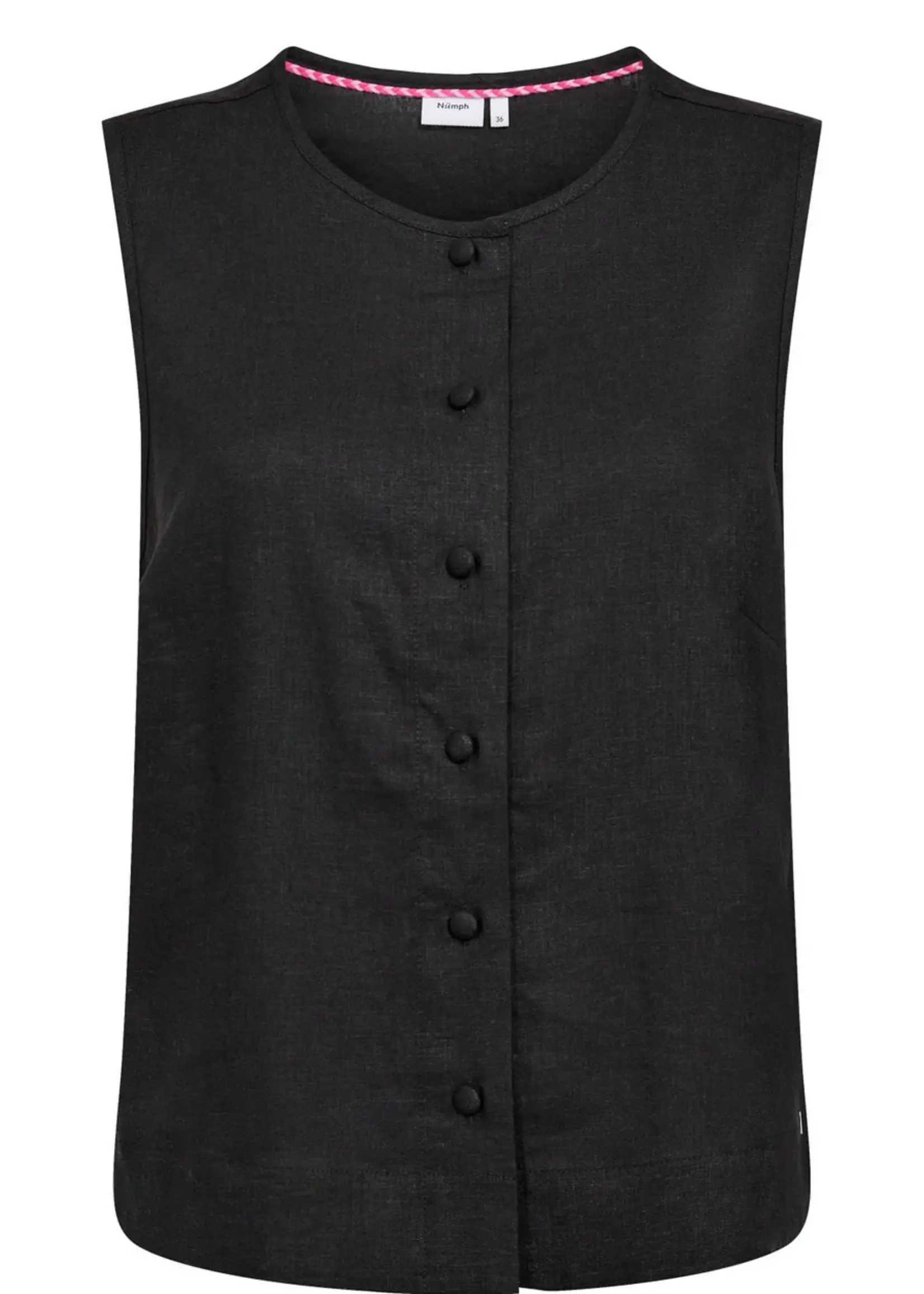 Nümph Nümph Nualani Vest Caviar – Zwart Dames Vest | Nümph