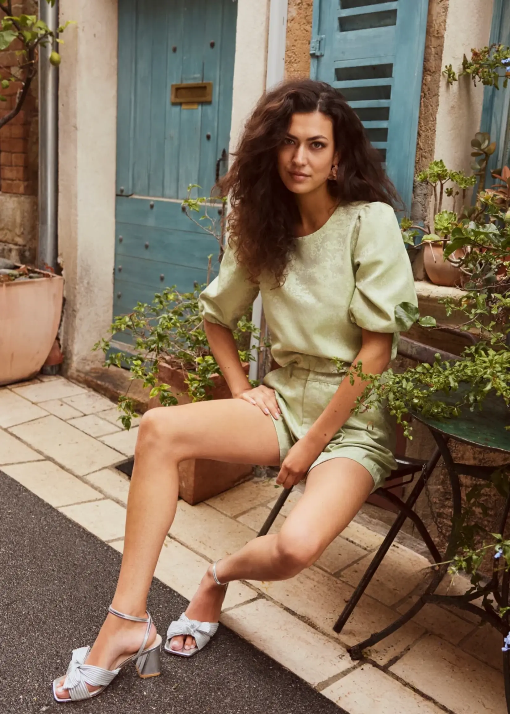 LOFTY MANNER Lofty Manner Top Solenne RD301 – Mint dames top