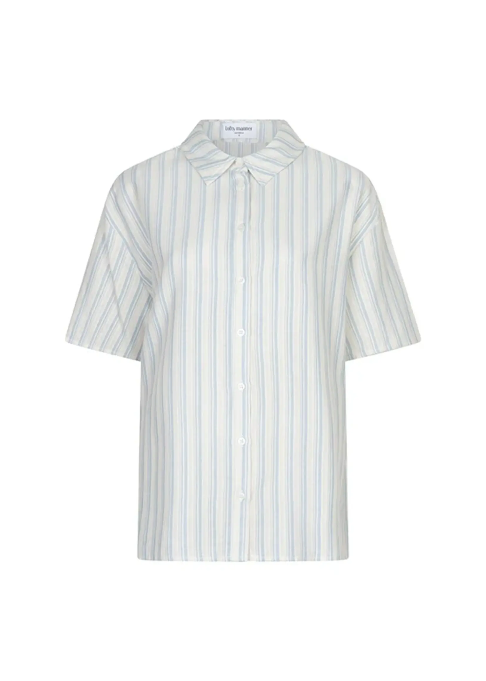 LOFTY MANNER Lofty Manner Blouse Fia RD16.1 – Blue dames blouse