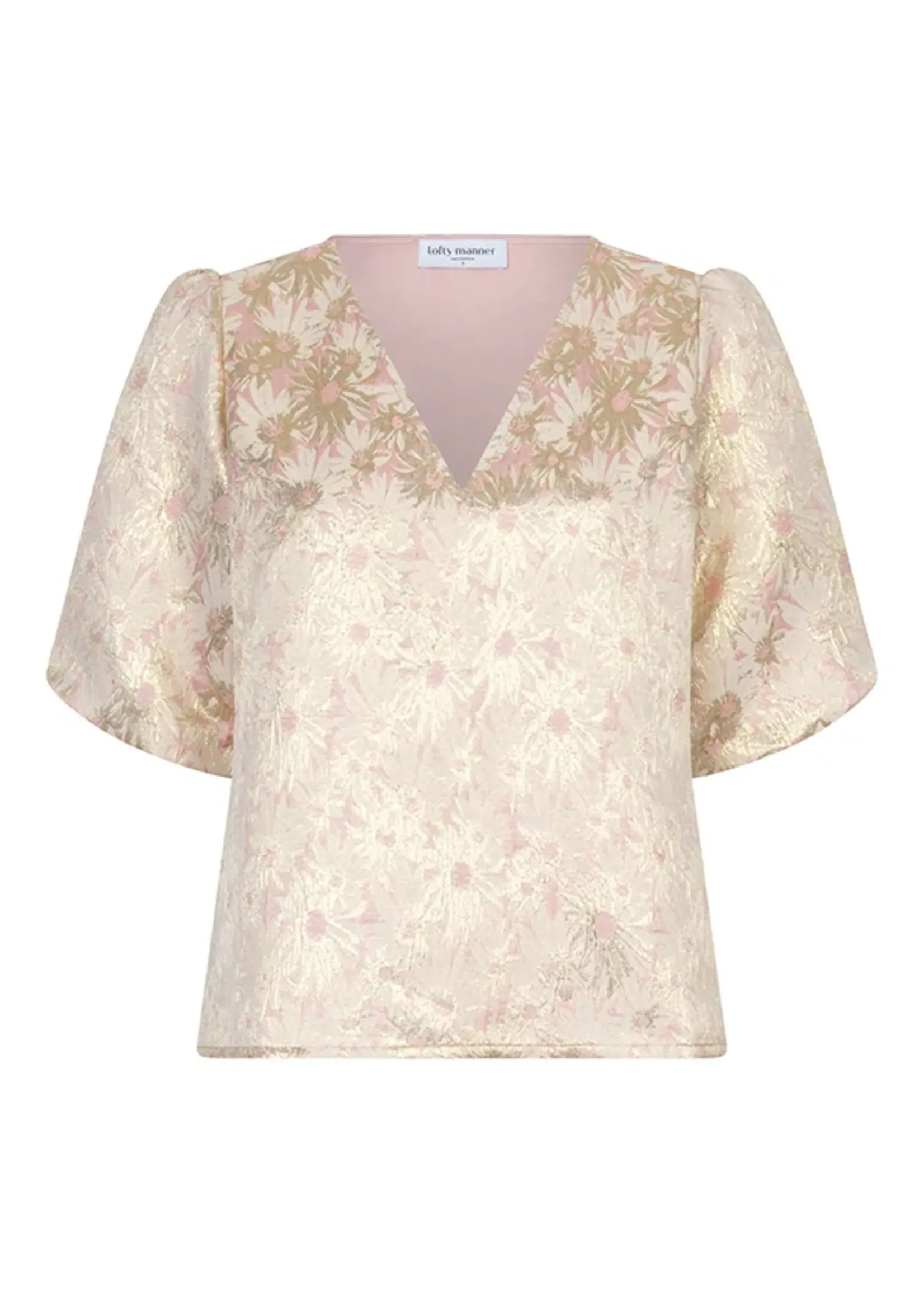 LOFTY MANNER Lofty Manner Top Nathalia RC301 – Multi Pink dames top