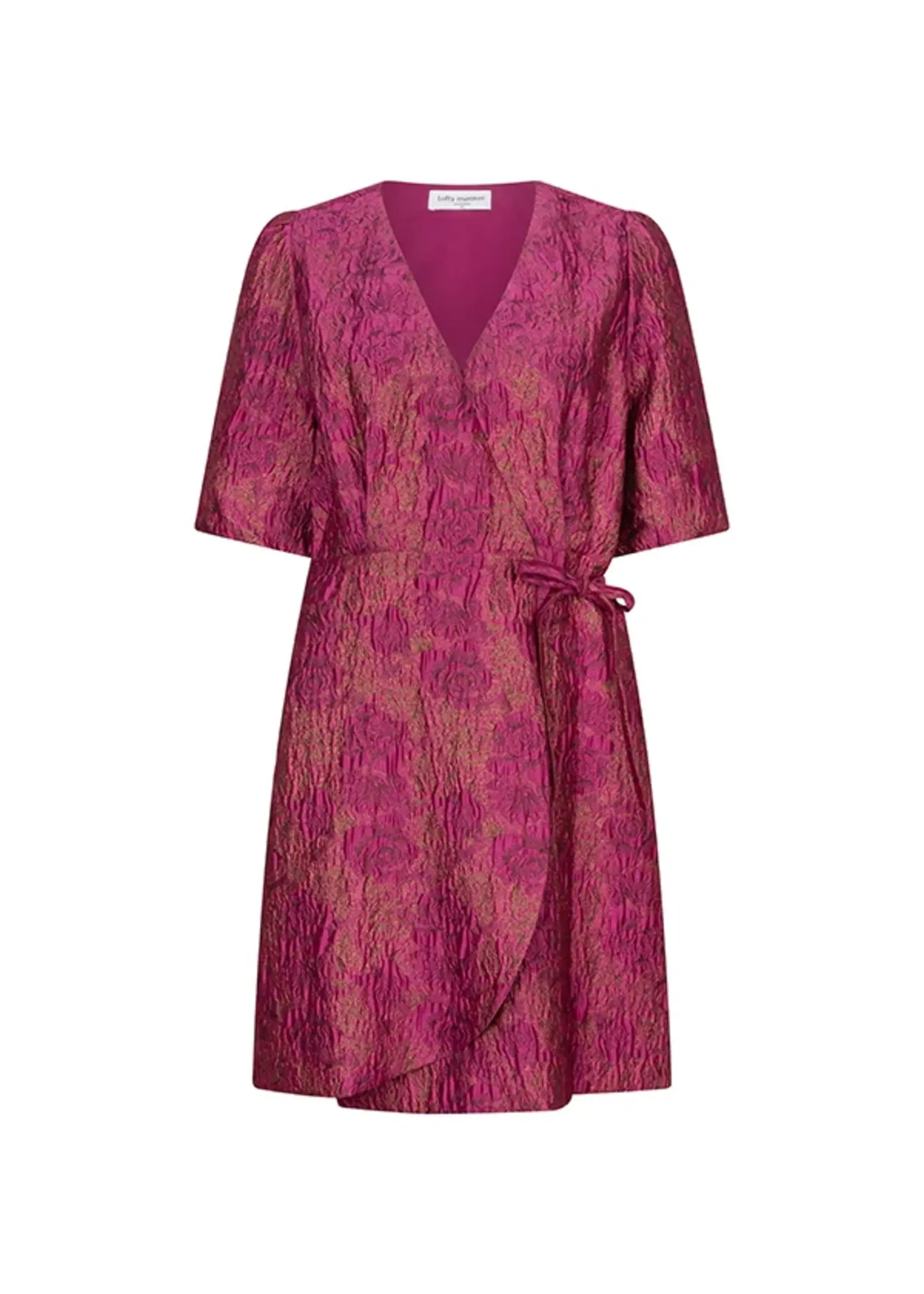 LOFTY MANNER Lofty Manner Jurk Maureen RE27 Purple Trendy Damesjurk Paars | Xavah Zierikzee