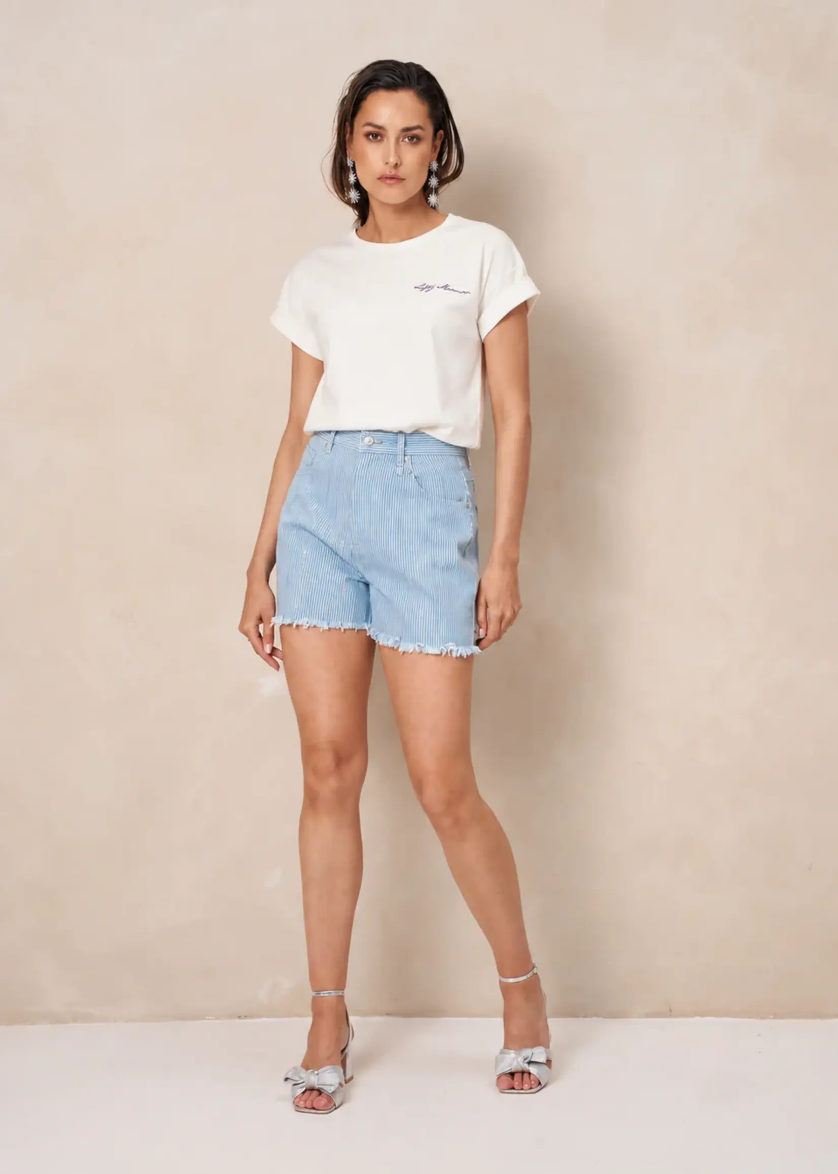 LOFTY MANNER Lofty Manner Short Aleida RE232 Blue Trendy Dames Short | Xavah Zierikzee