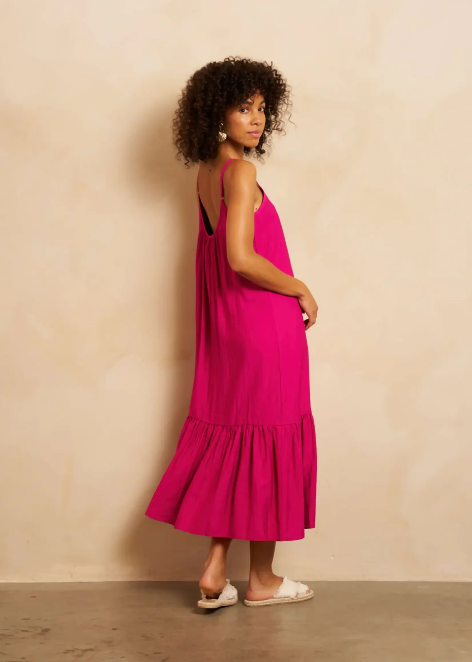 LOFTY MANNER Lofty Manner Jurk Esmee RE21.1 Purple Trendy Damesjurk | Xavah Zierikzee