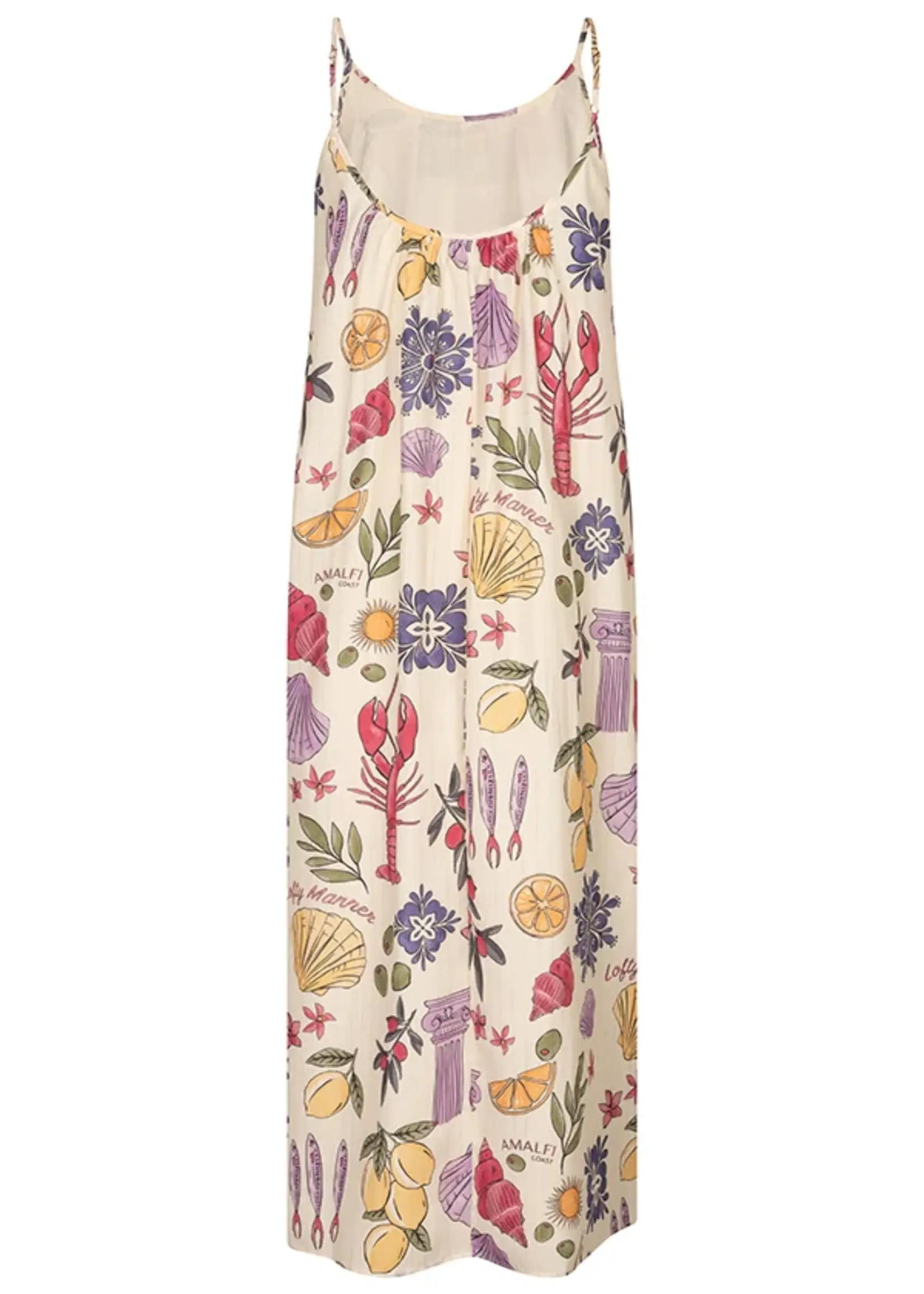 Lofty Manner Jurk Aileen RE26 Multi Element Print Trendy Damesjurk | Xavah Zierikzee