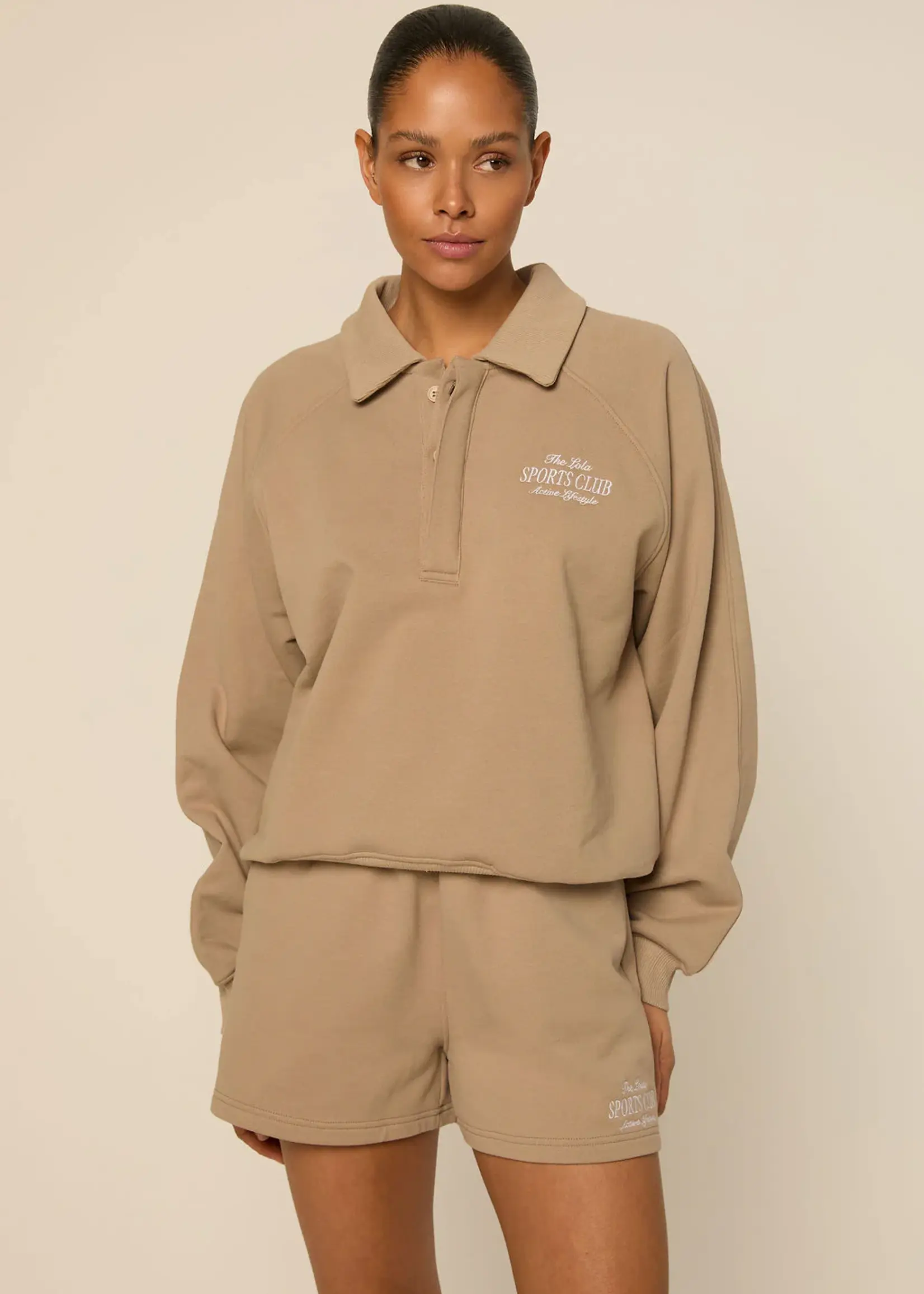 LOFTY MANNER The Lola Club Alix Shorts Caramel