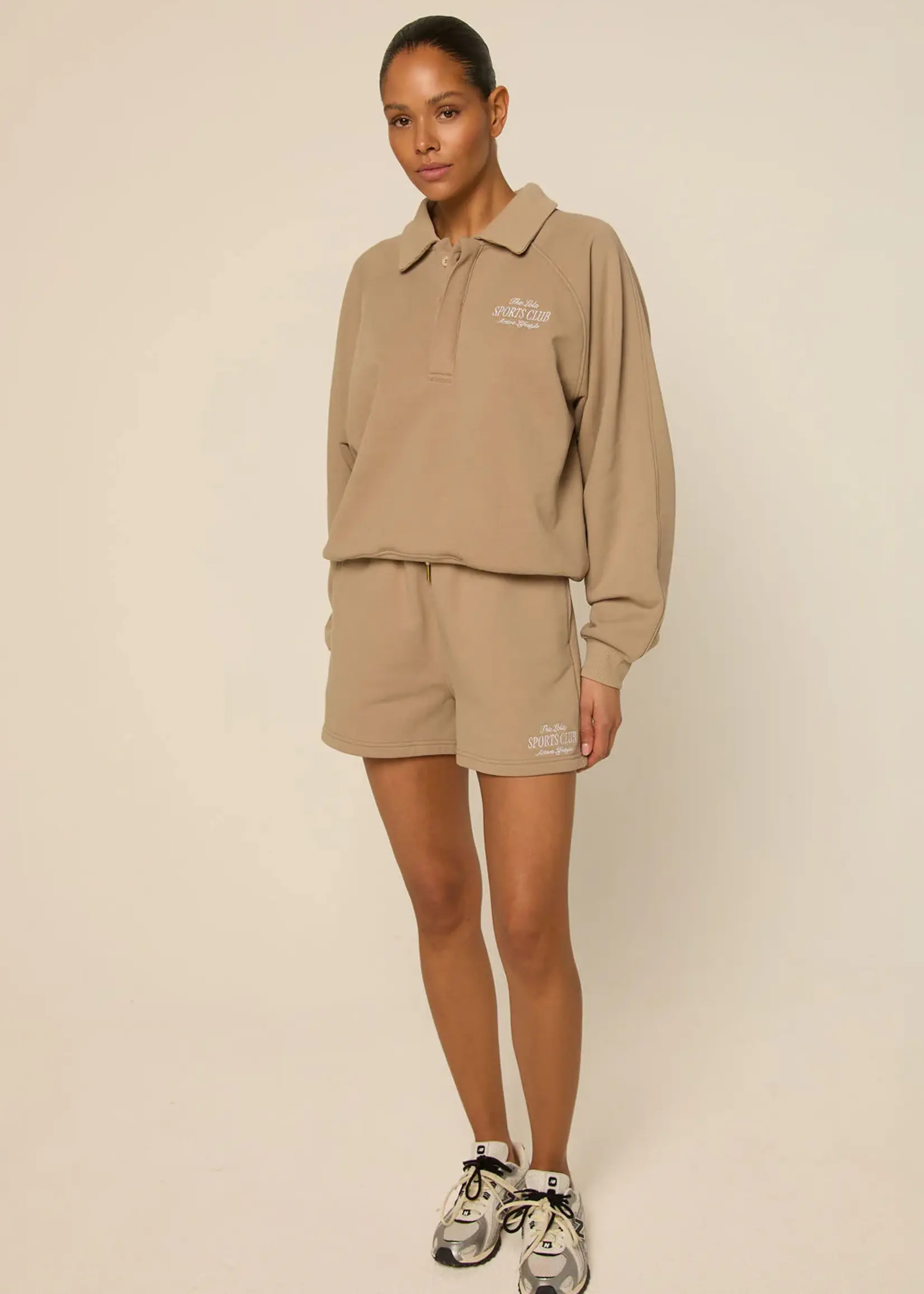 LOFTY MANNER The Lola Club Alix Shorts Caramel
