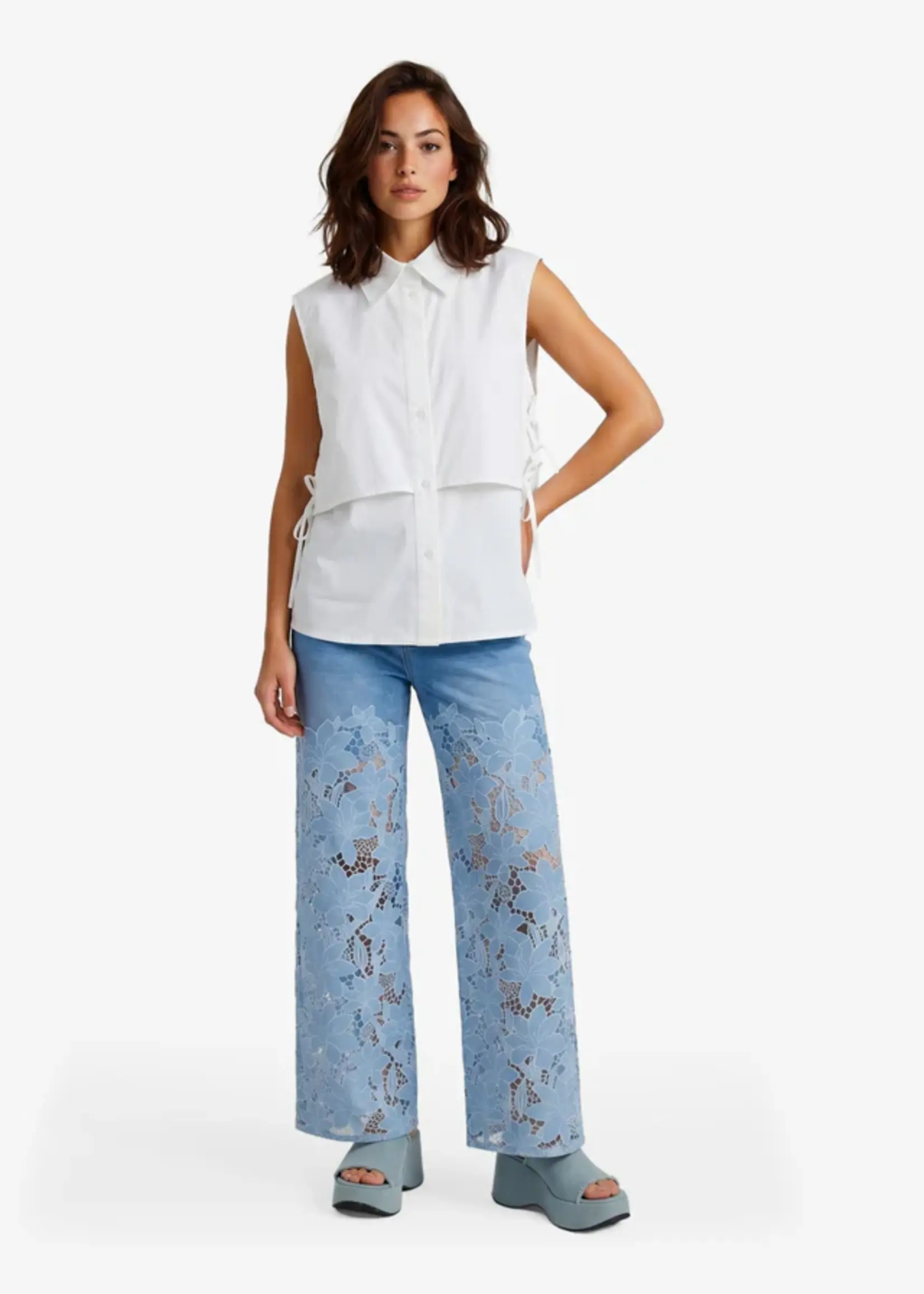FLURESK Lofty Manner Ella Broek 26ZFNF02 Dames – Comfortabele en Stijlvolle Broek met Moderne Pasvorm