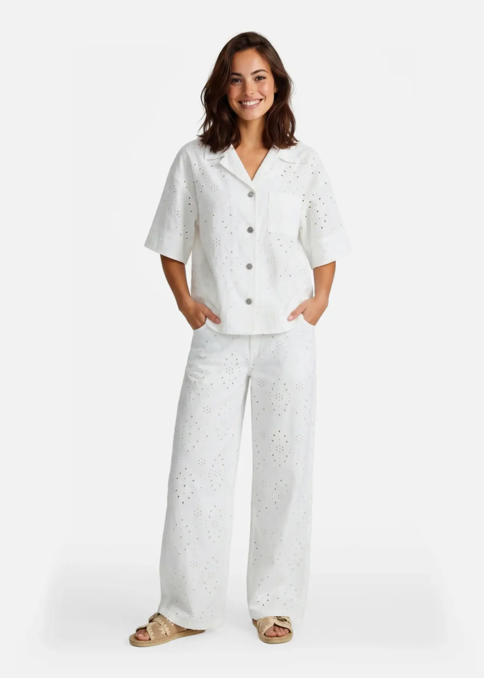 FLURESK Fluresk Aria Broek 26ZFBF04 Dames – Elegante Broek met Comfortabele en Moderne Pasvorm