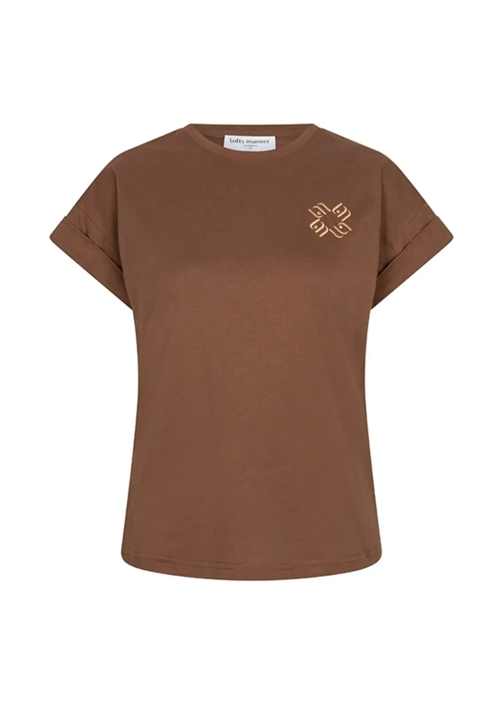 LOFTY MANNER Lofty Manner Isole T-shirt RH52 – relaxed fit met opgerolde mouwen