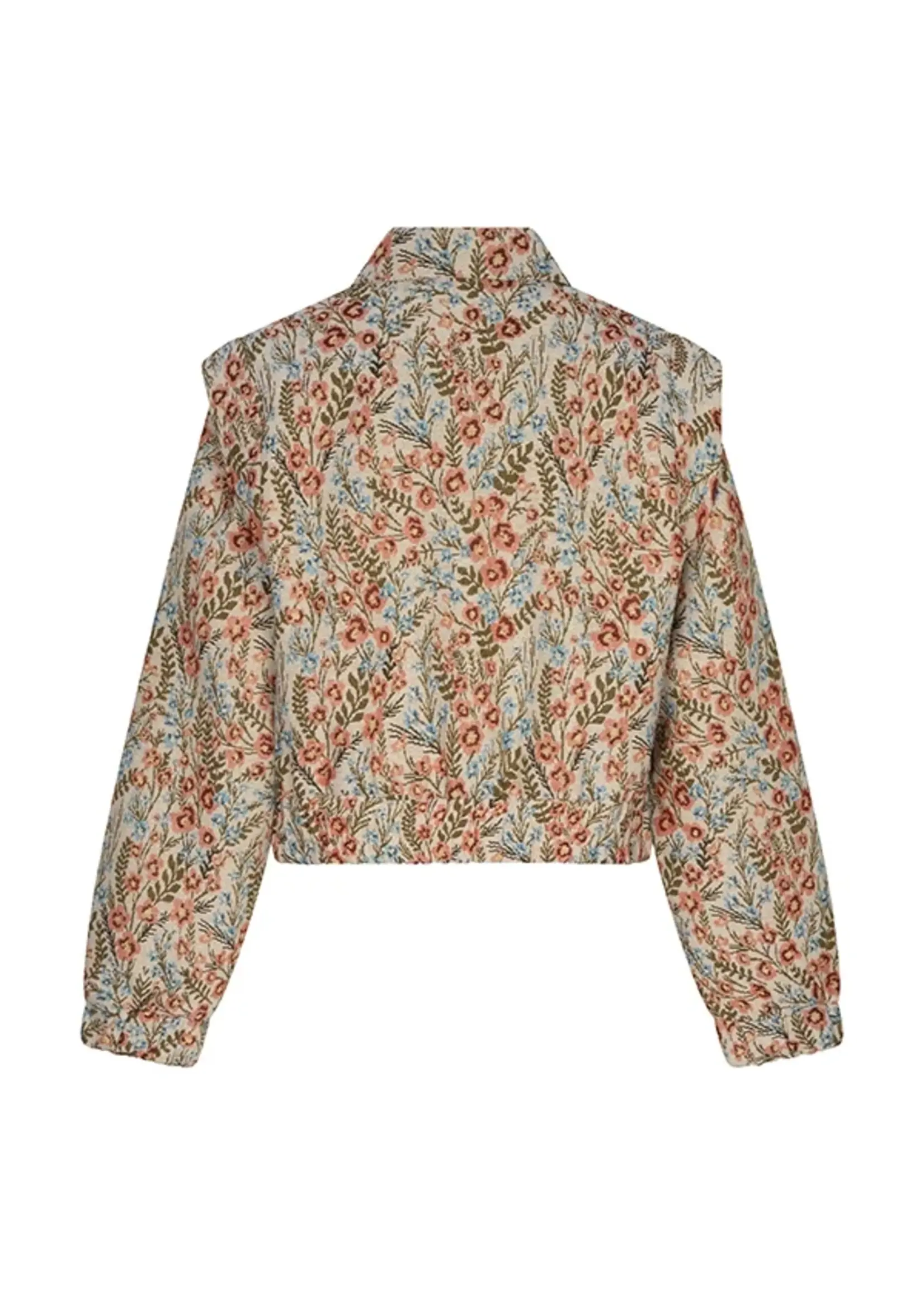 LOFTY MANNER Lofty Manner Hani Jacket RH41 – elegant jacquard jasje met bloemenstructuur