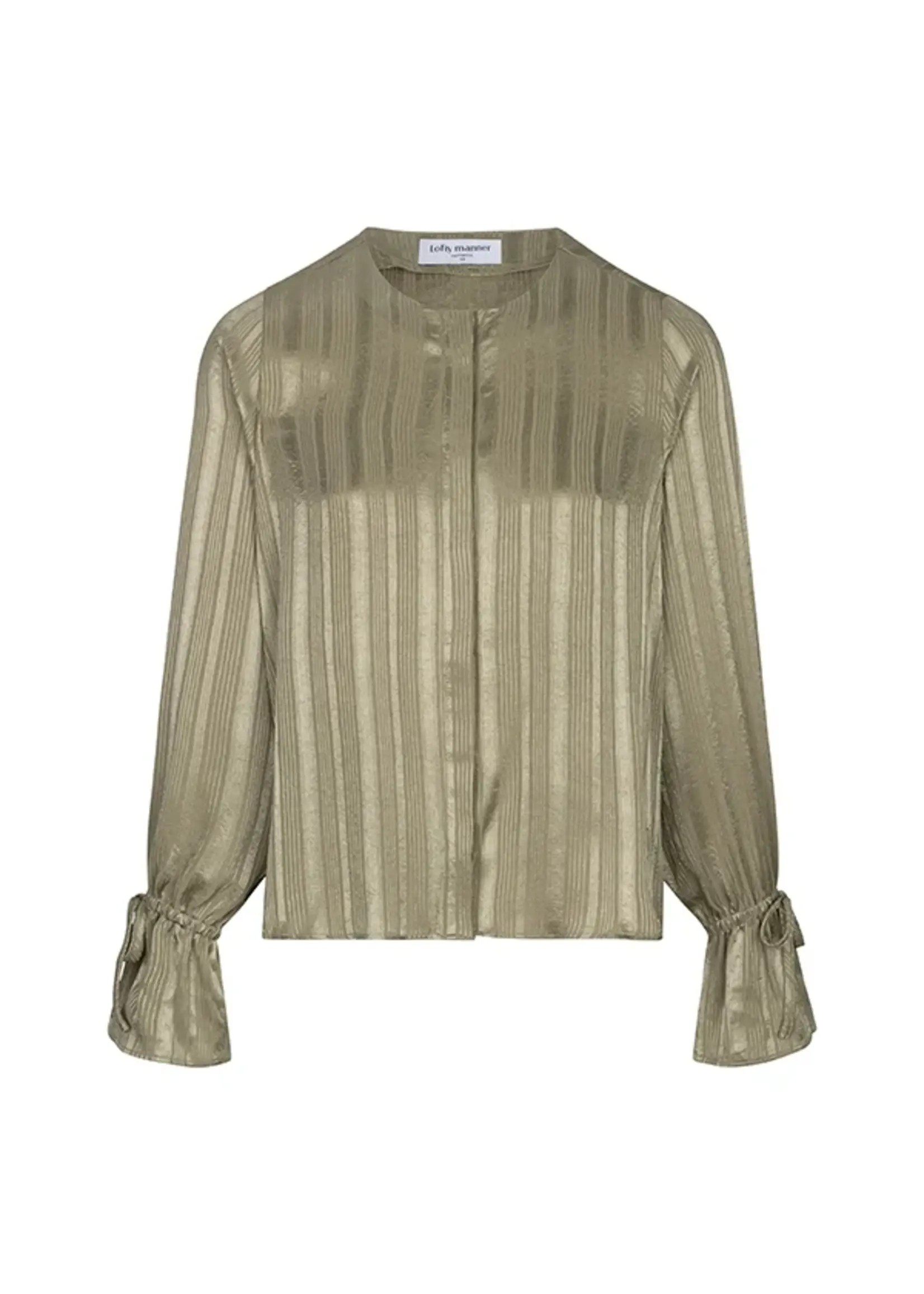LOFTY MANNER Lofty Manner Hella Blouse RH06 – elegante satijnen blouse met relaxed fit