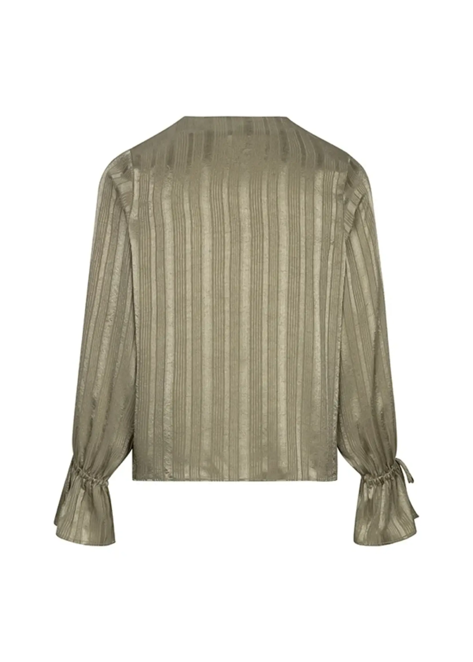 LOFTY MANNER Lofty Manner Hella Blouse RH06 – elegante satijnen blouse met relaxed fit