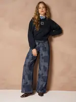 LOFTY MANNER RI34 Broek Inoa – Denim Patchwork