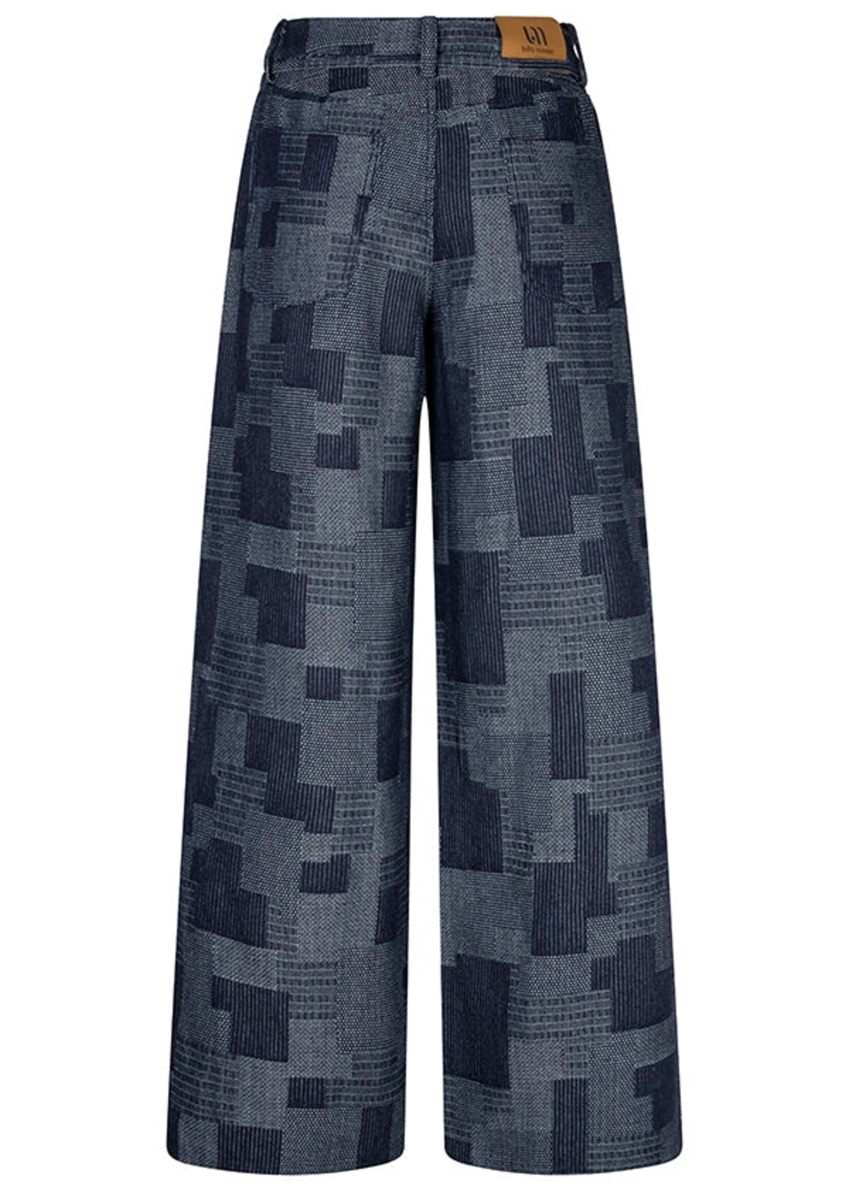 LOFTY MANNER Lofty Manner RI34 Inoa Broek – Denim Patchwork