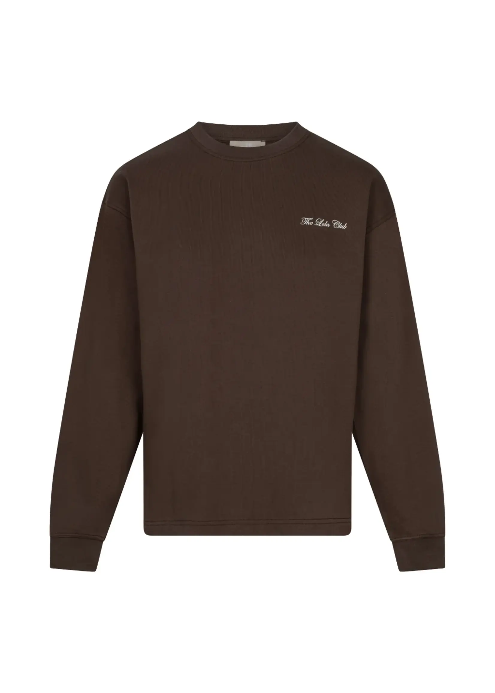 THE LOLA CLUB The Lola Club Yara LS Espresso – dames top met lange mouwen