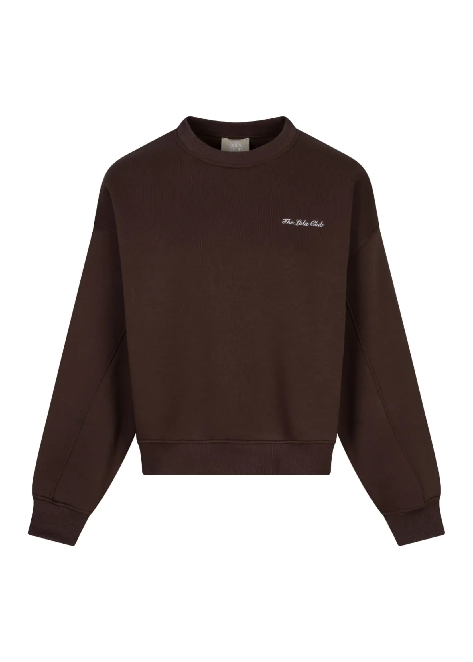 THE LOLA CLUB The Lola Club Yara Sweater Espresso – dames sweater in espresso