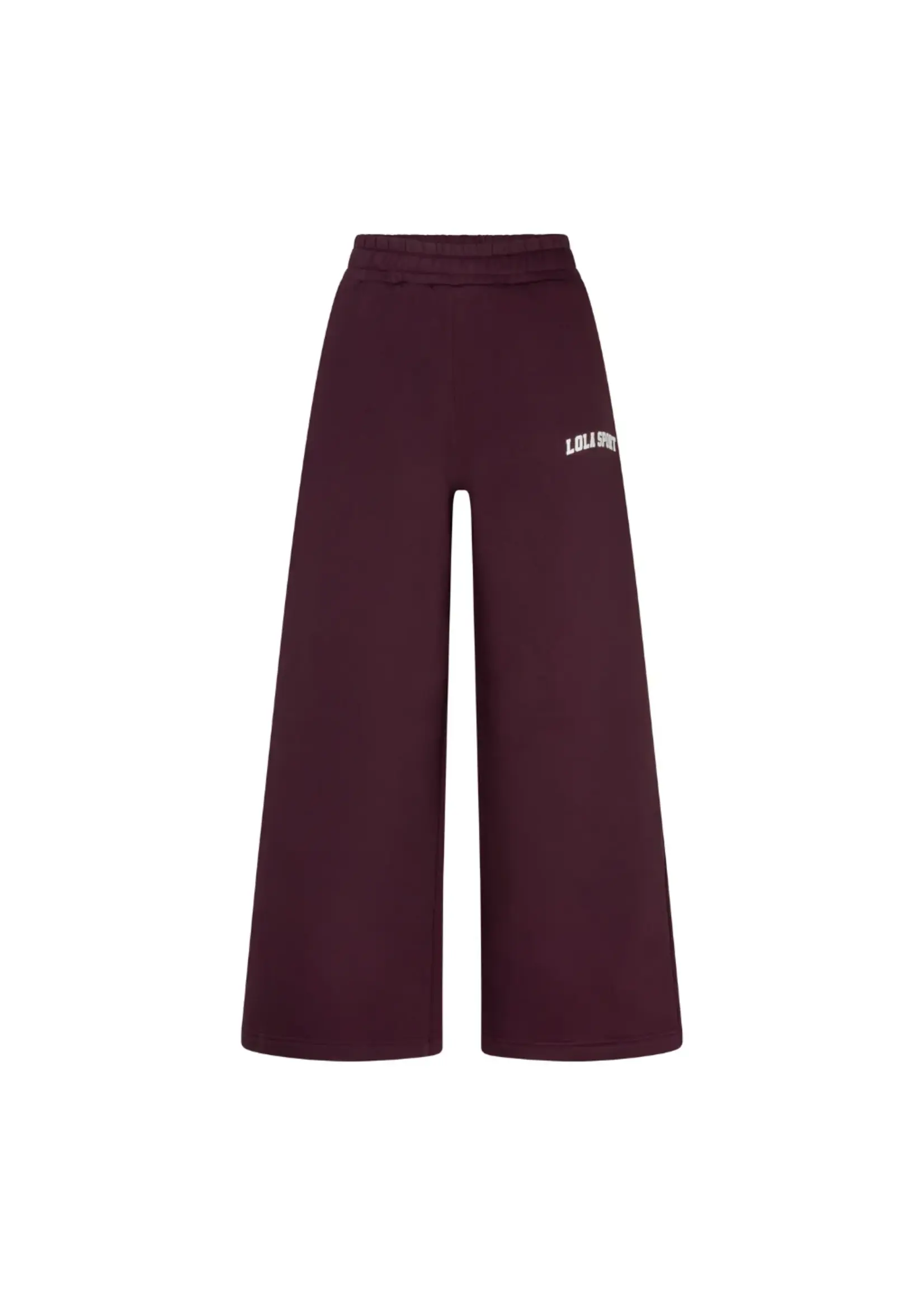THE LOLA CLUB The Lola Club Stella Pants Mulberry Wine – dames broek in donkerrood