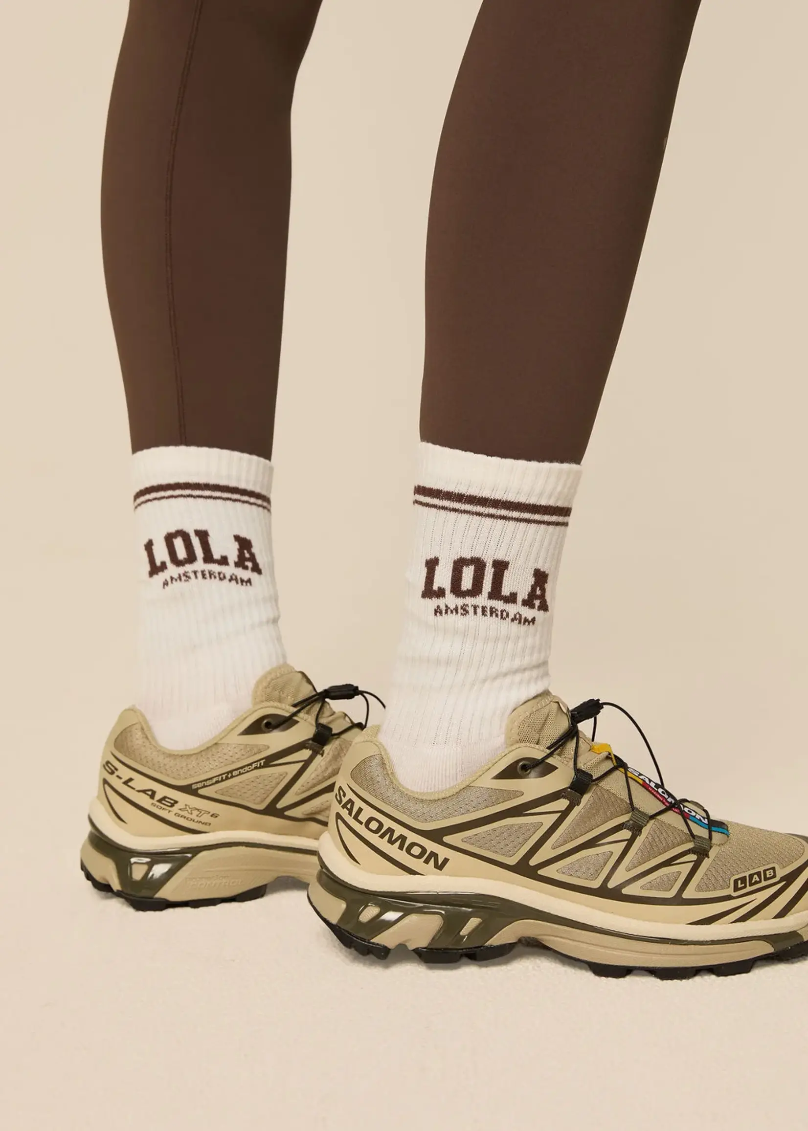 THE LOLA CLUB The Lola Club Lola Socks Espresso – dames sokken in espresso