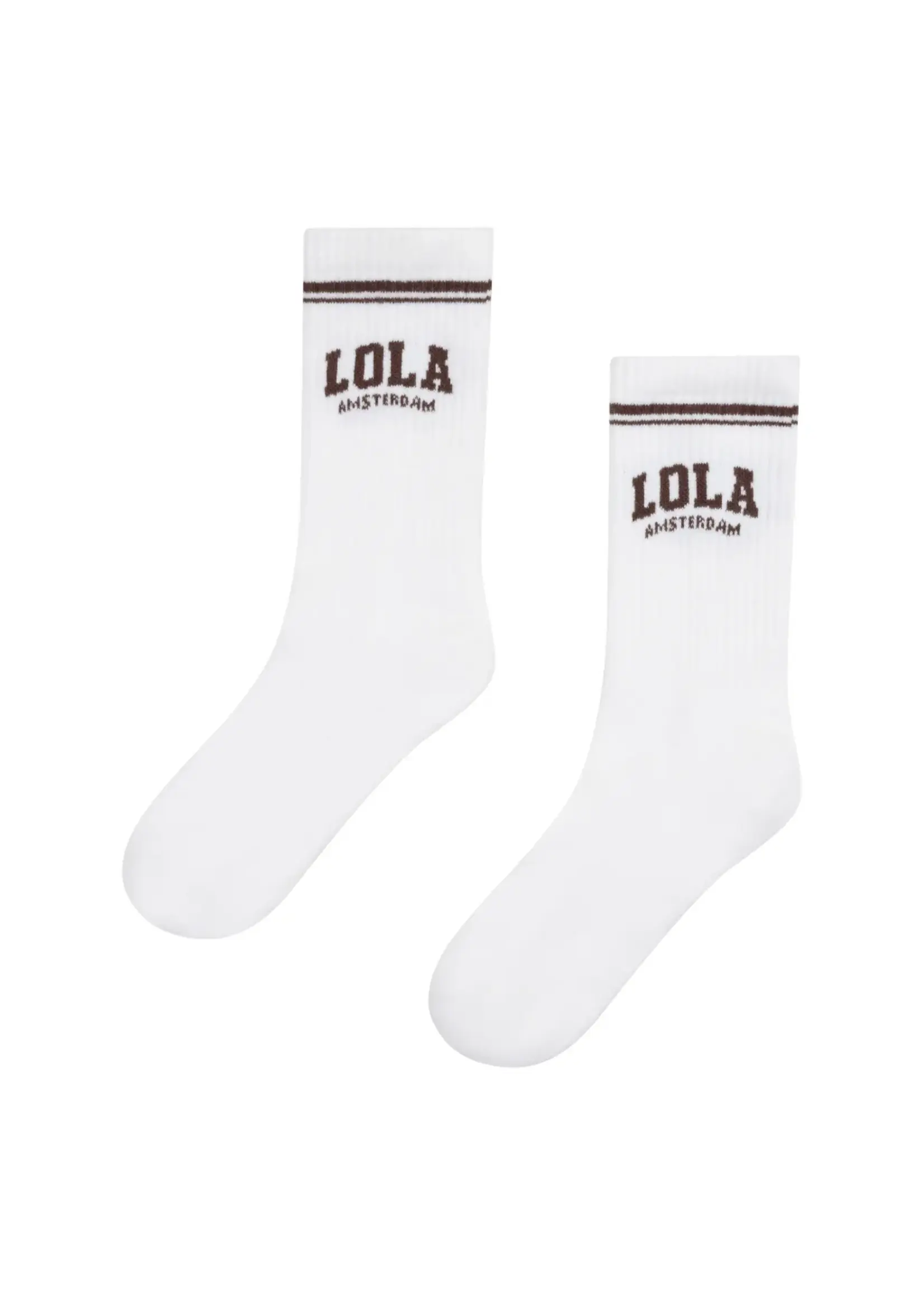THE LOLA CLUB The Lola Club Lola Socks Espresso – dames sokken in espresso
