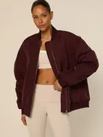 THE LOLA CLUB Lina-001 The Lola Club Lina Bomber Mulberry Wine