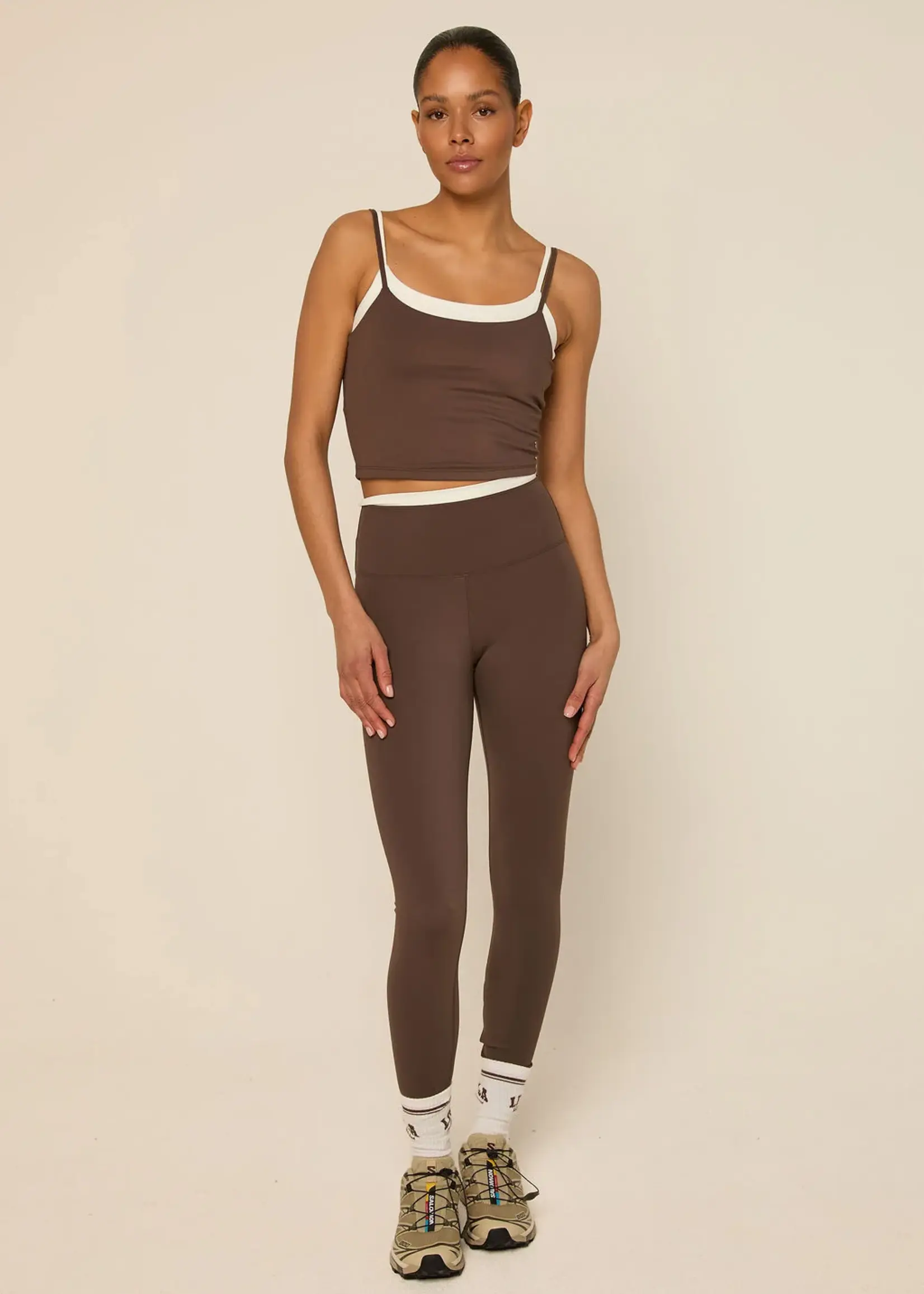 THE LOLA CLUB The Lola Club Bruna Legging Espresso – dames legging in espresso