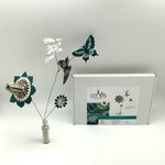 Box N° 06 - 2 fleurs & 3 papillons à monter soi-même