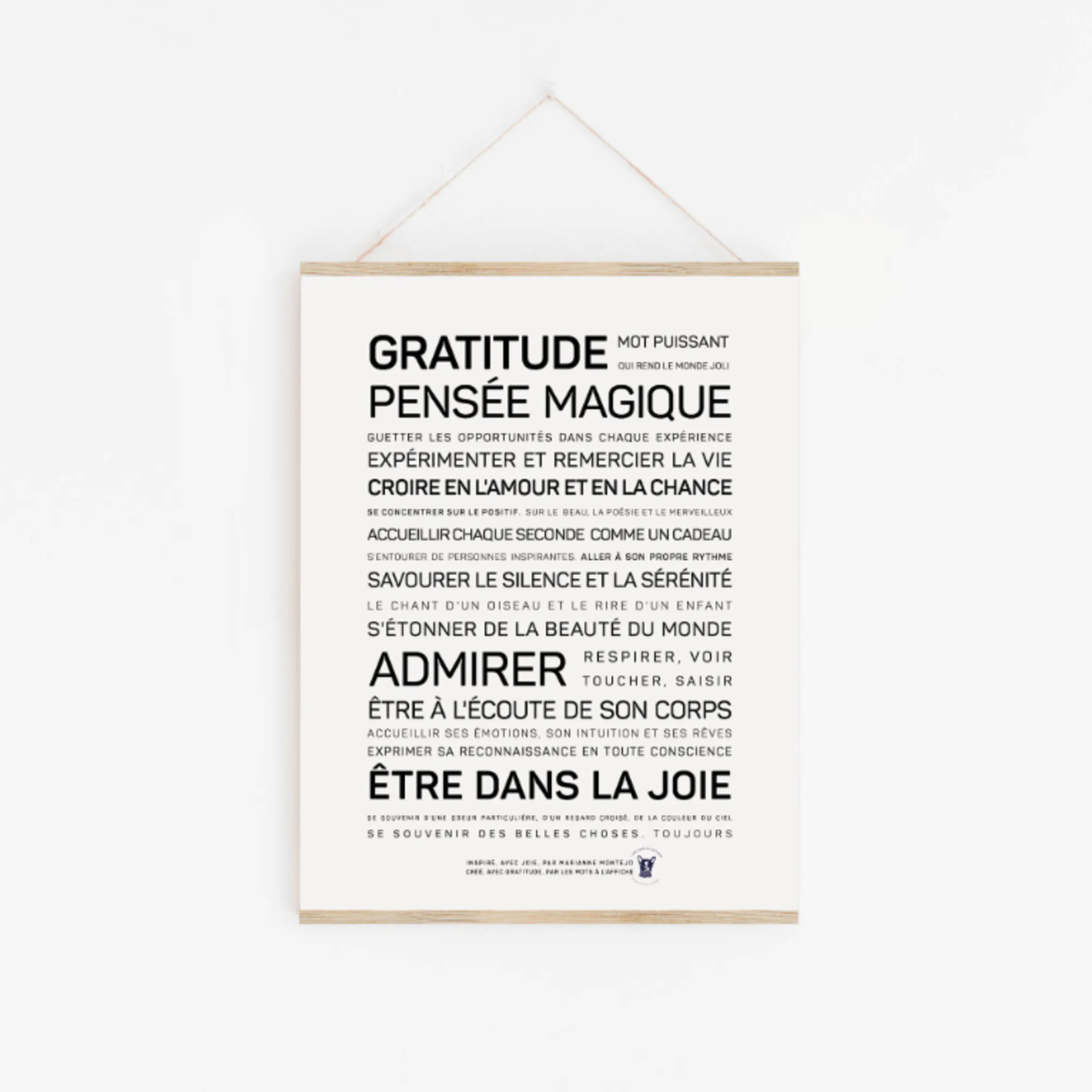 Affiche Gratitude - A3