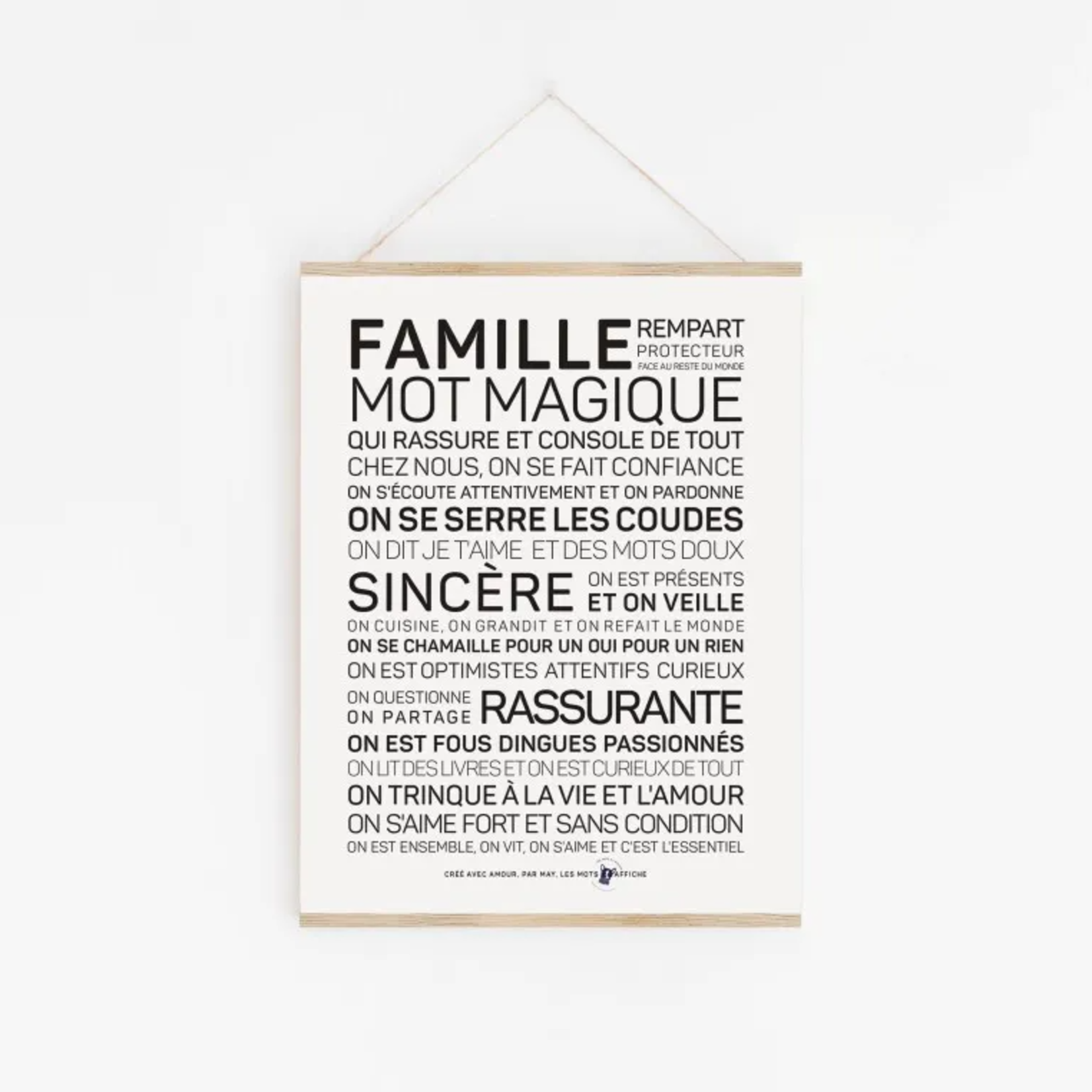 Affiche Famille - A4