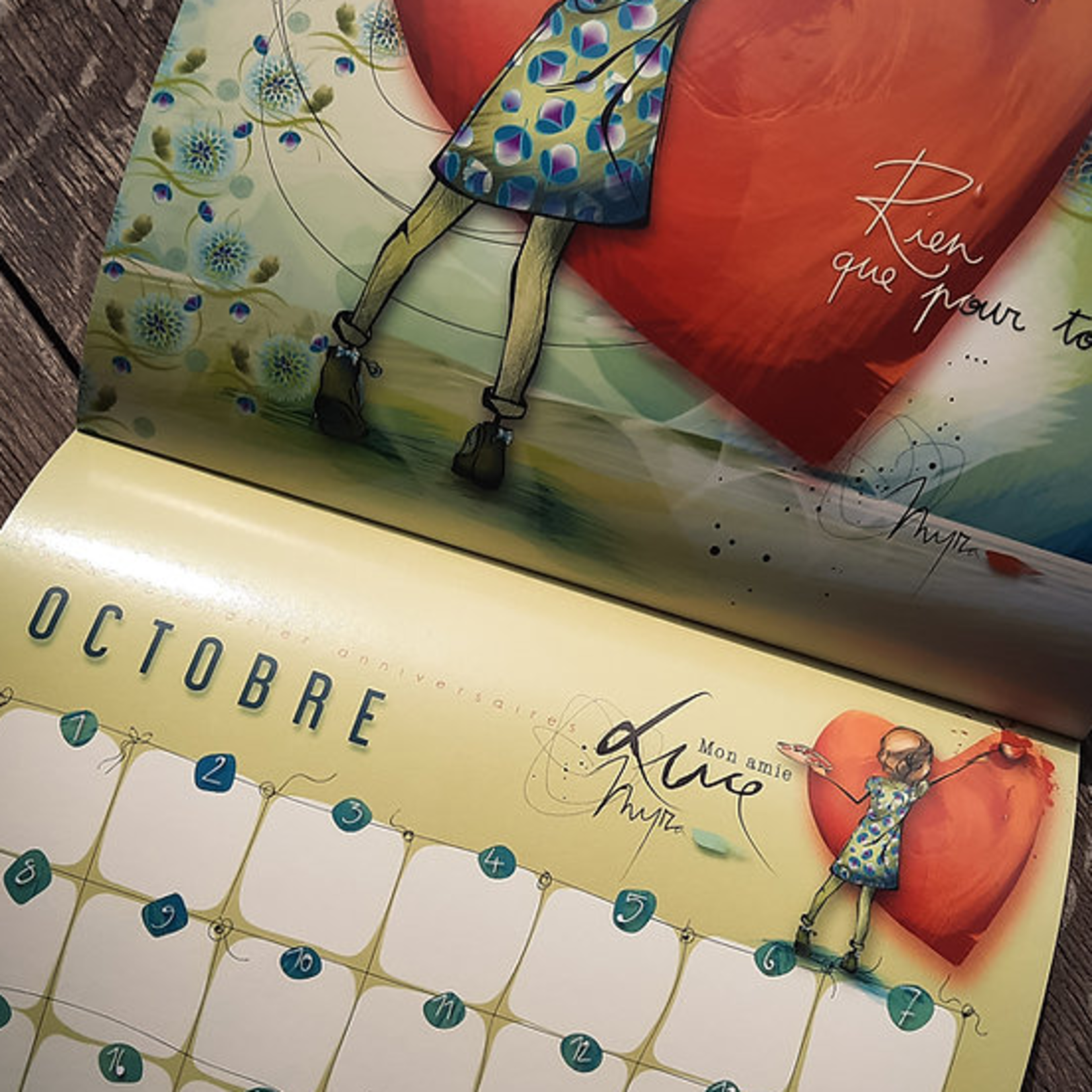 Mon calendrier perpétuel "A chaque mois ses anniversaires"