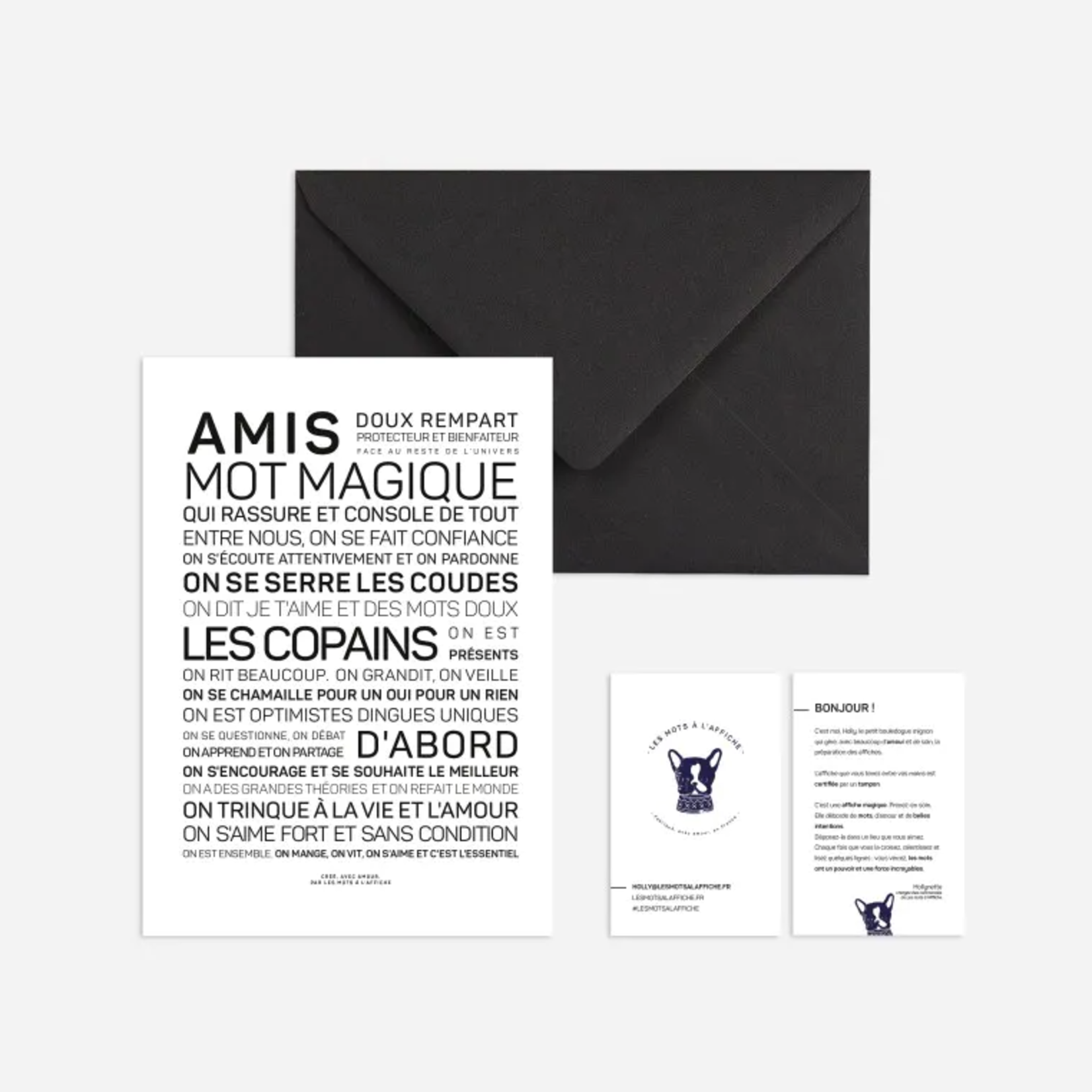 Carte Amis, mot magique - A6