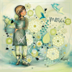 Carte postale "Merci"