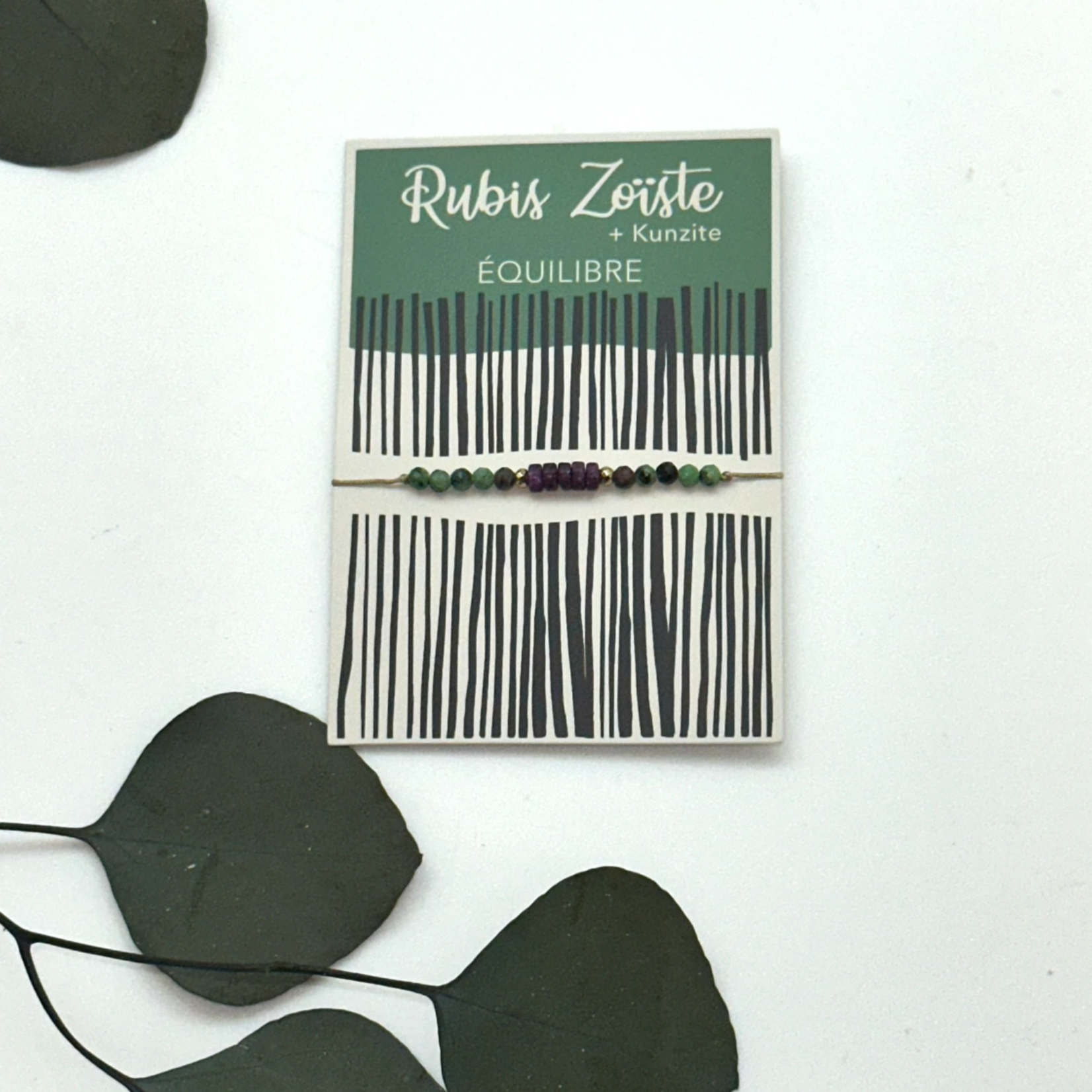 Pochette Bracelet Pierres semi-précieuses "Rubis Zoïste"