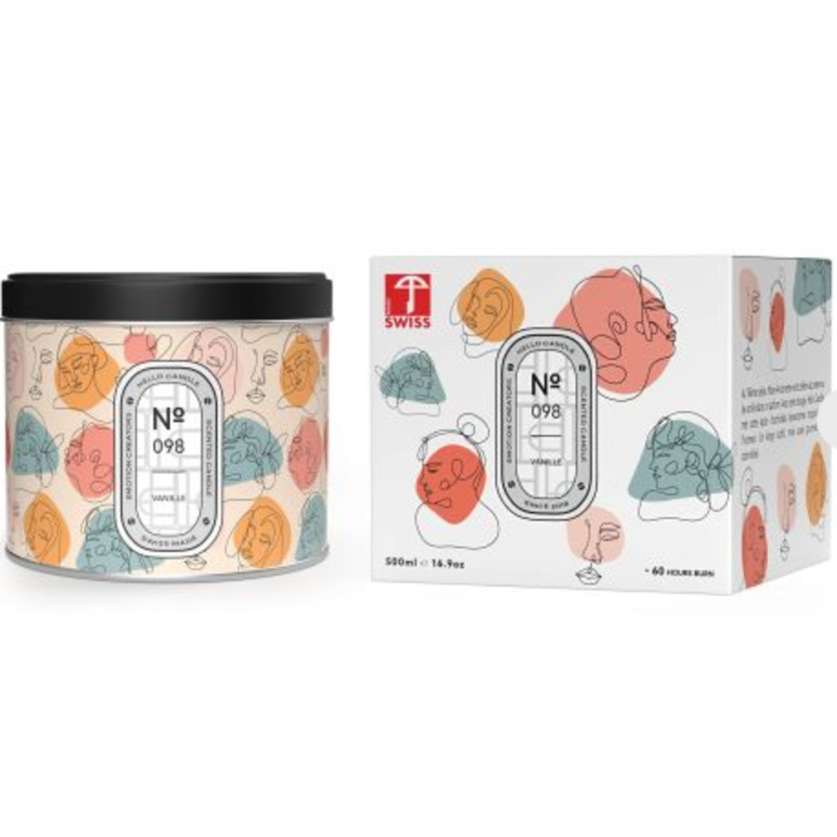 Bougie - Métal 500 ml (098 - Vanille)