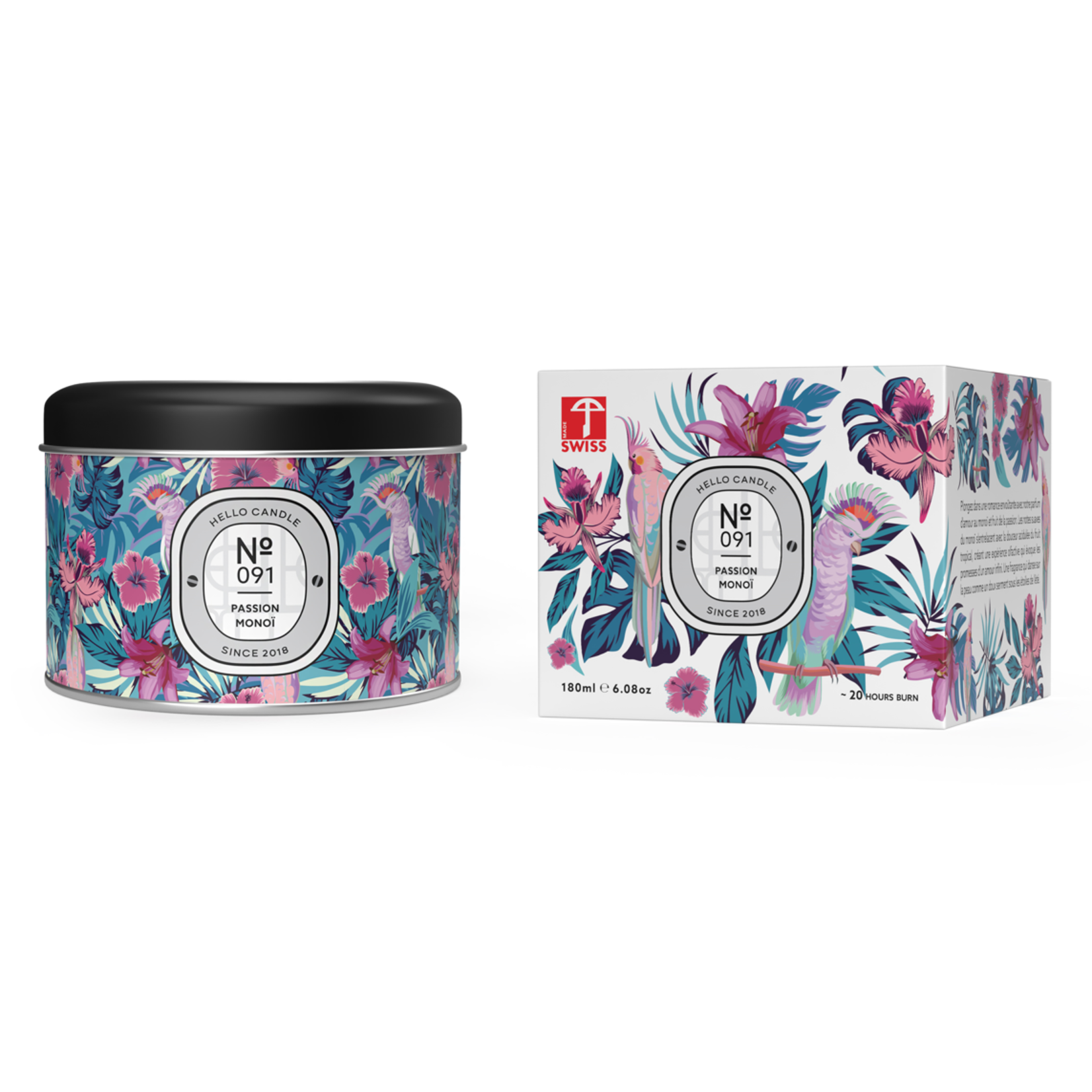 Bougie - Métal 180 ml (091 - Passion Monoï)