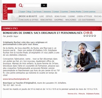 Article N° 8 paru dans le journal "Femina"